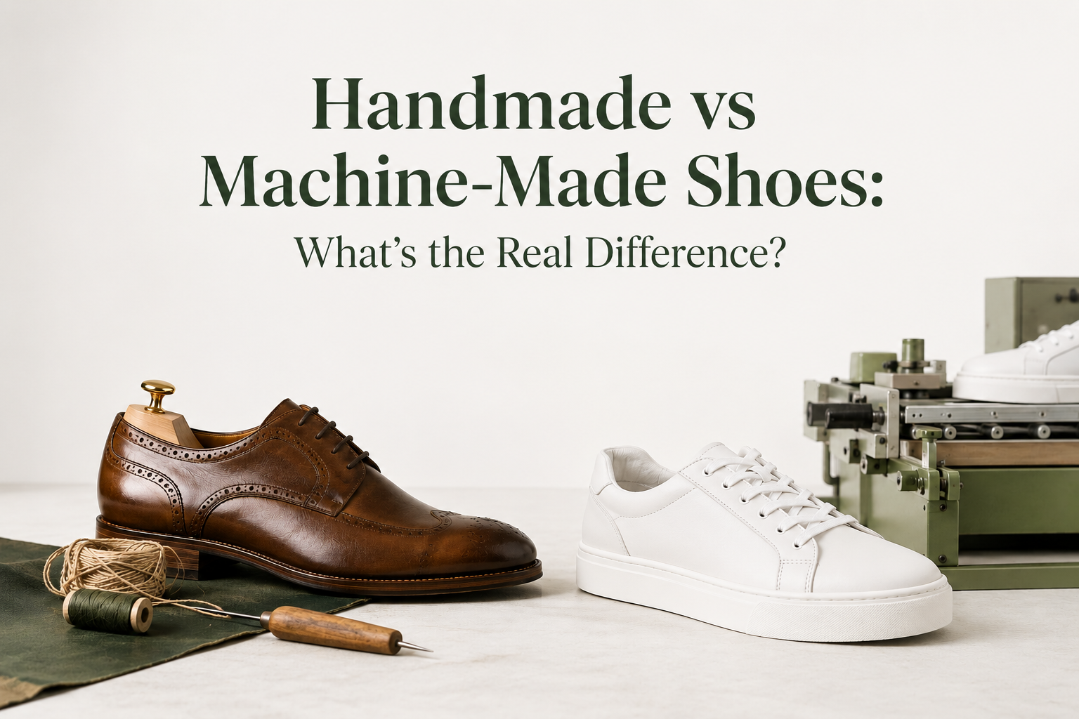 Handmade vs Machine-Made Shoes: What's the Real Difference?