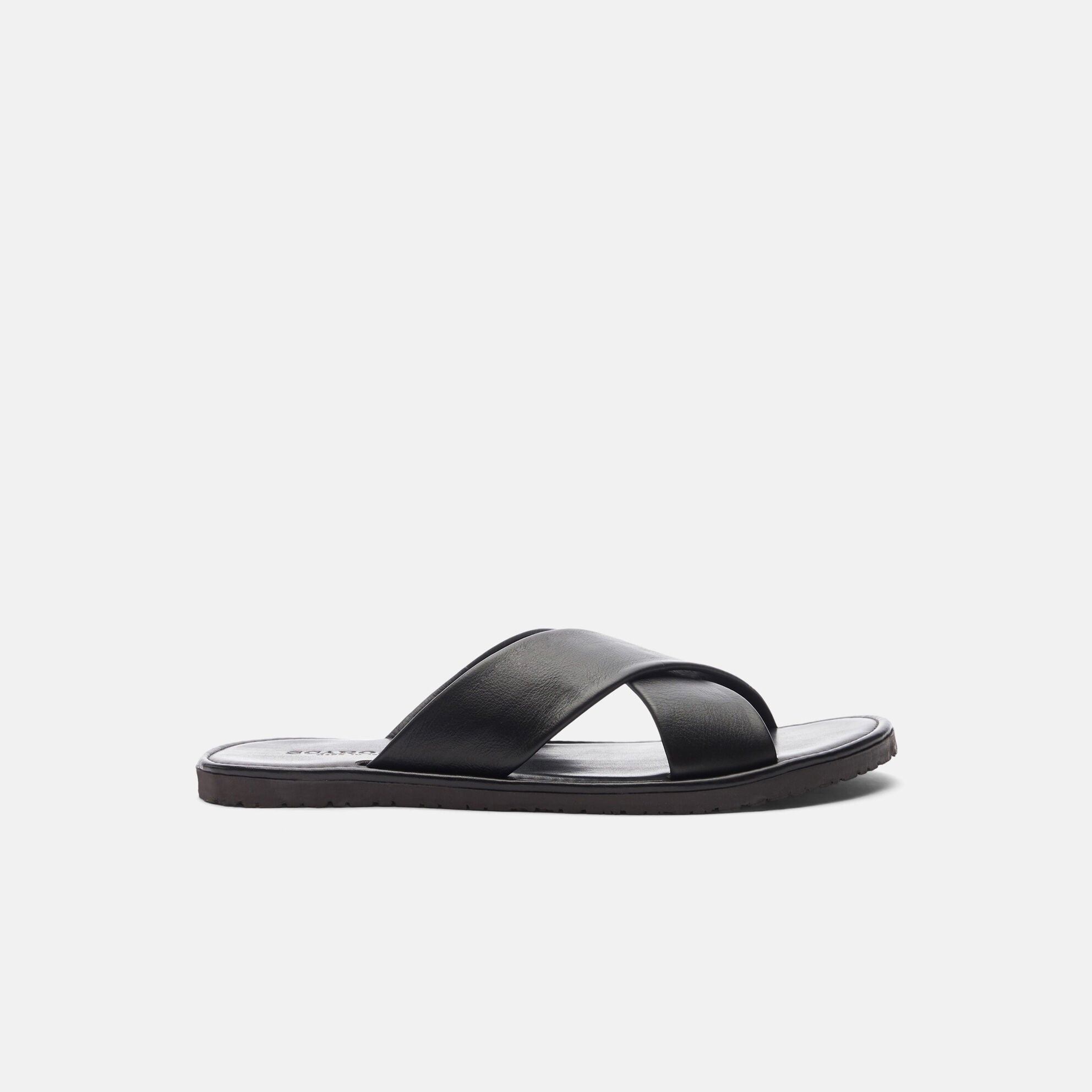 Taurean Black Crisscross Slide - SL Last