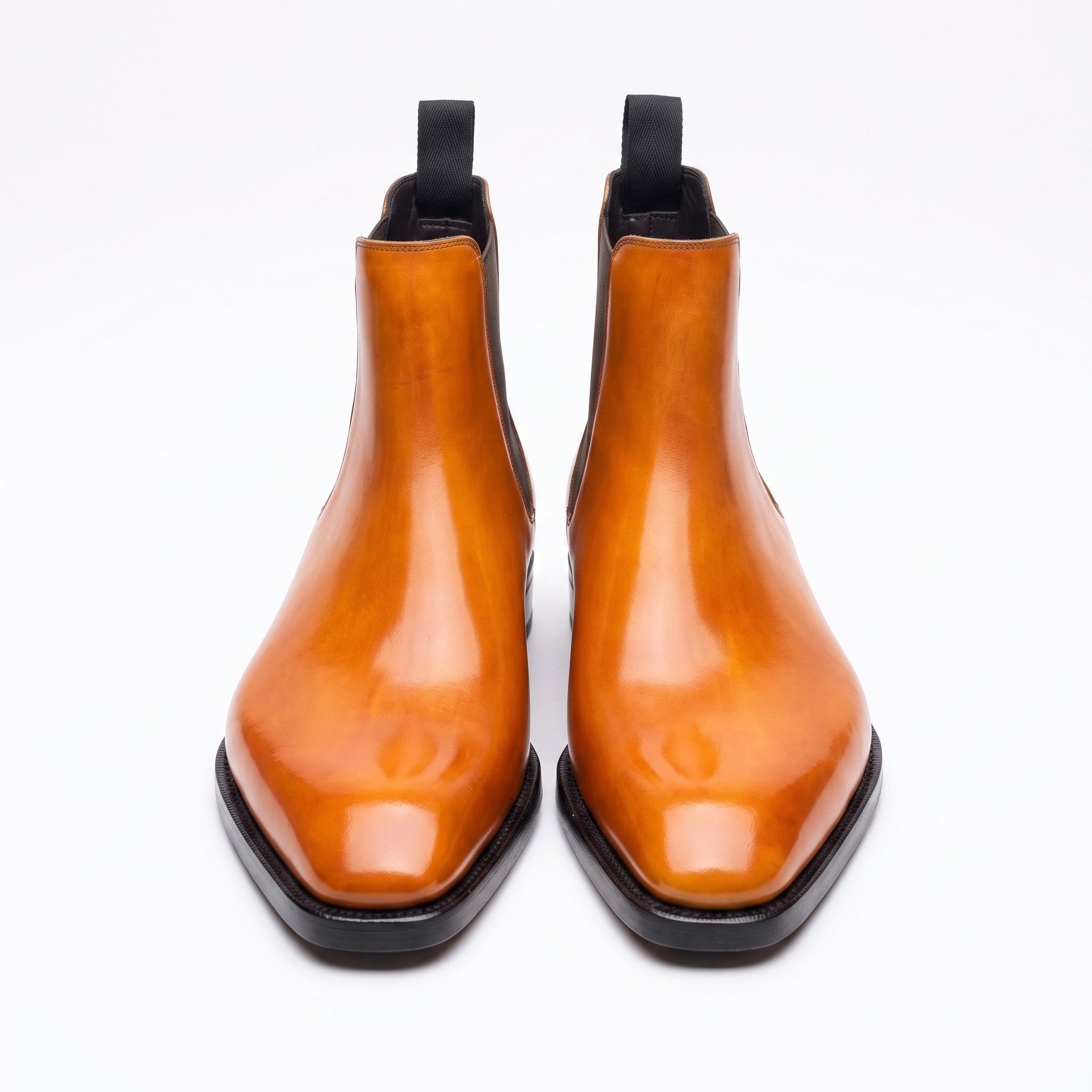 Maxi Yellow Brown Patina Chelsea Boot - Bastion Last