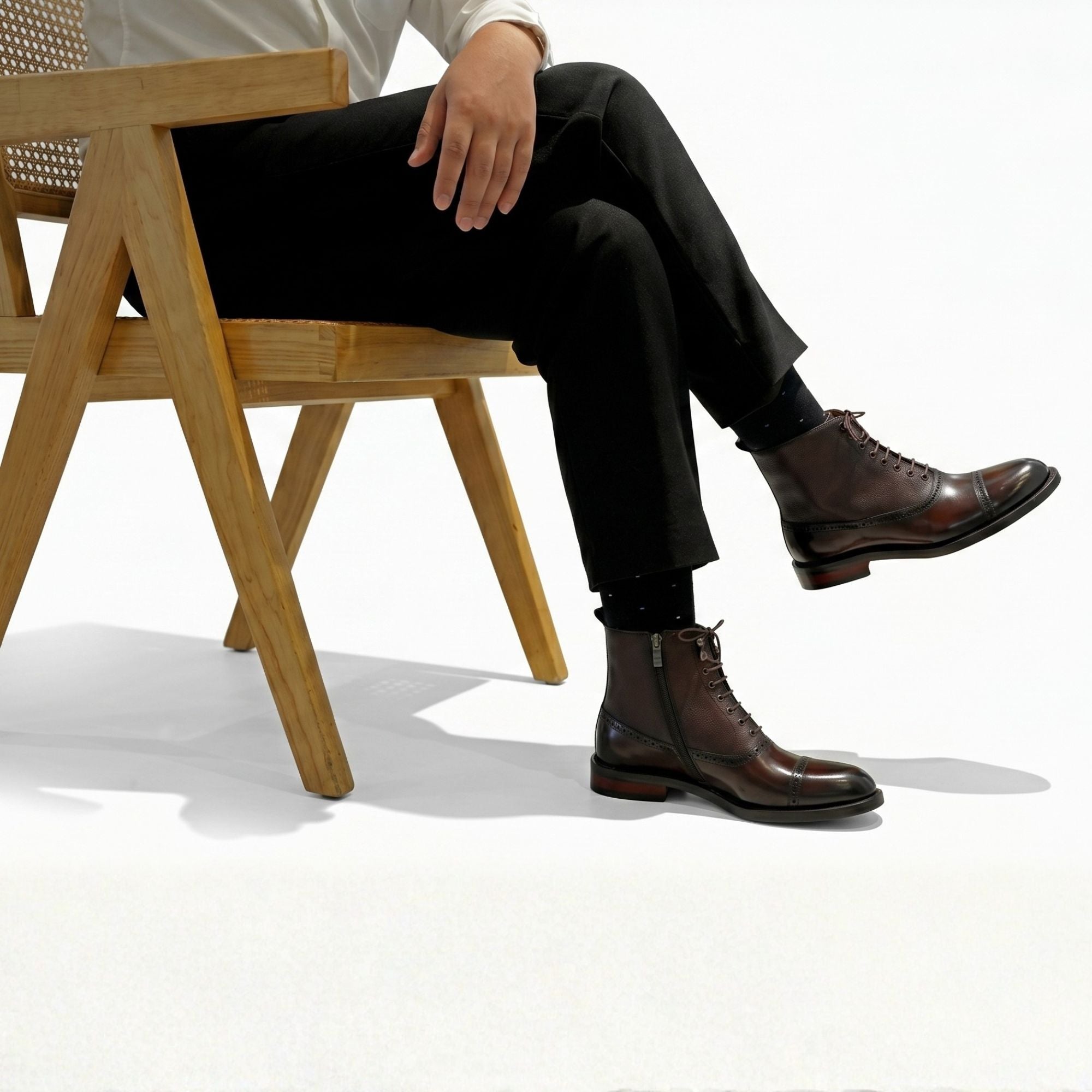 Hand-Lasted Combat Boot - Caruso Last