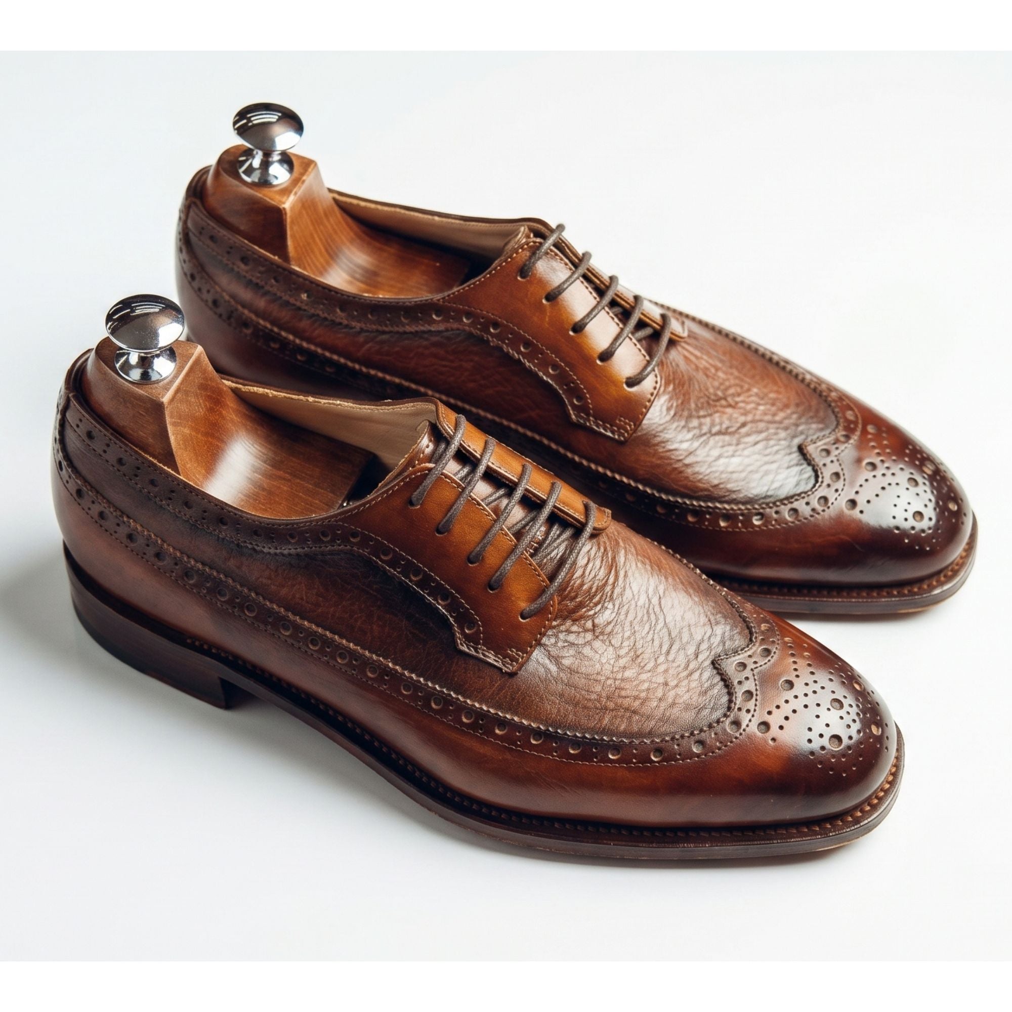 Hand-Lasted Wingtip Derby - Caruso Last