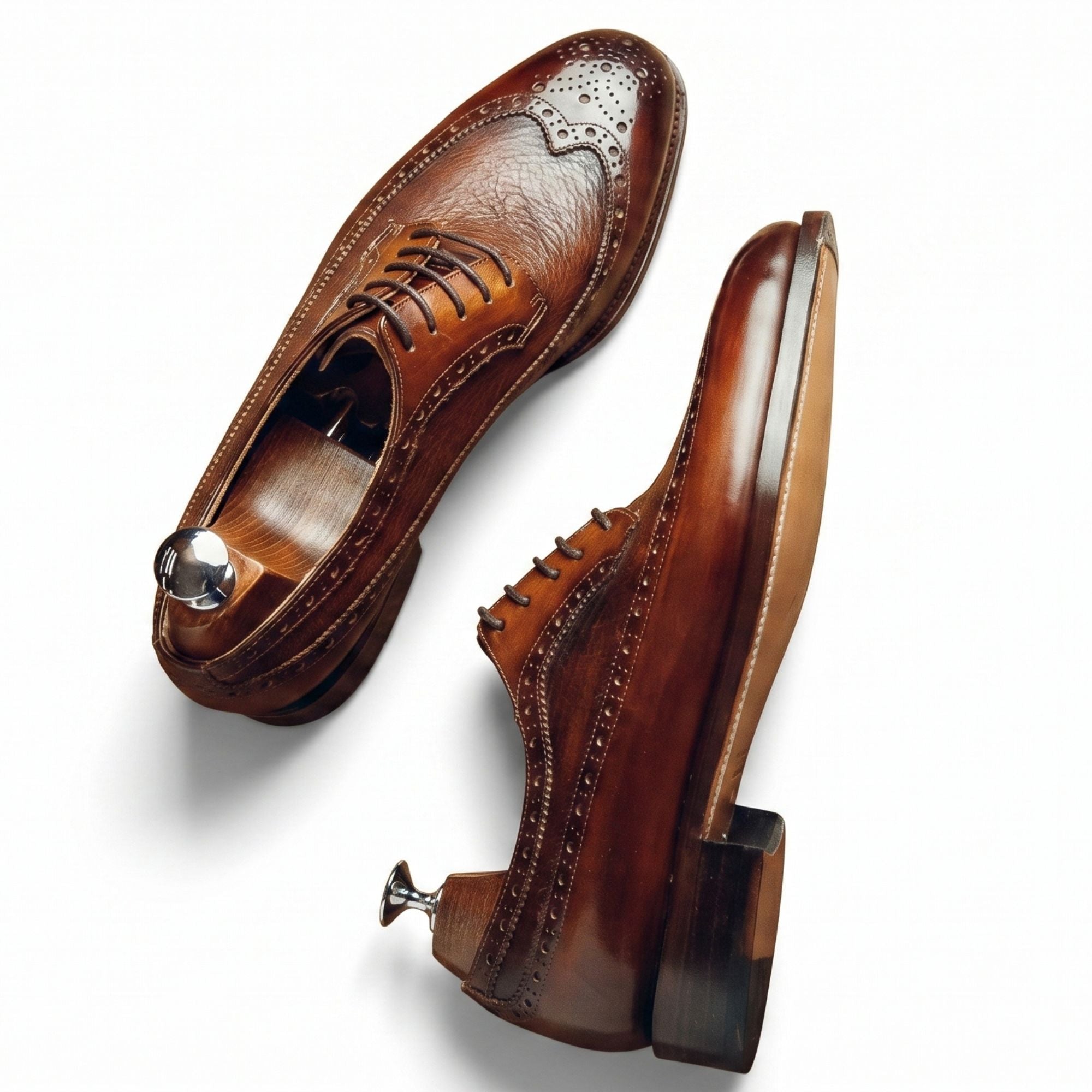 Hand-Lasted Wingtip Derby - Caruso Last