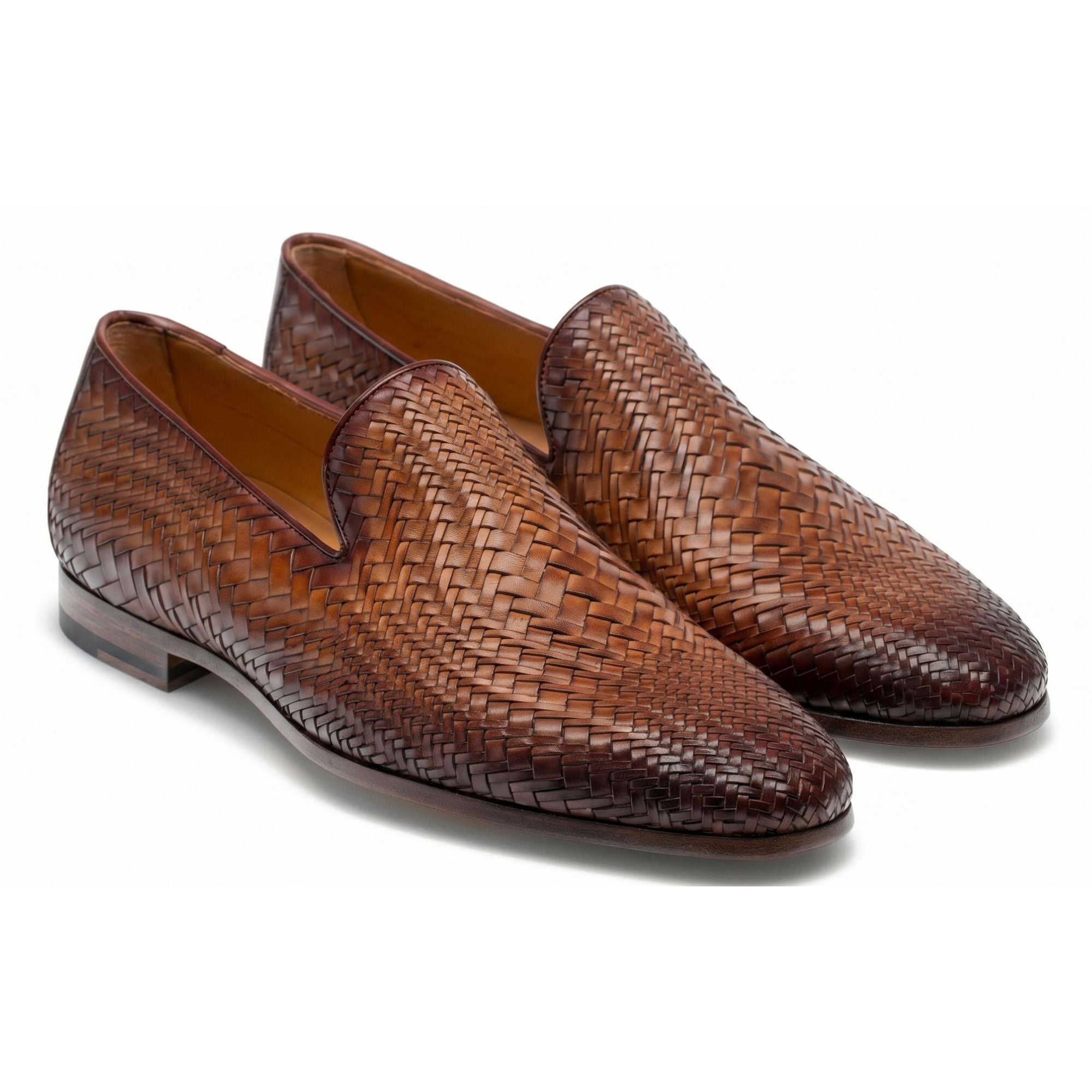 Hand-Lasted Woven Venetian Loafer - Caruso last
