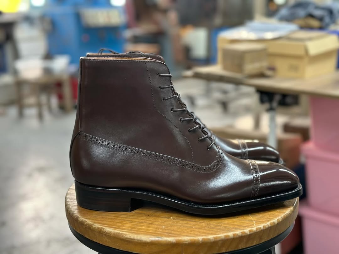Scottie Dark Brown Balmoral Boots - Bastion Last