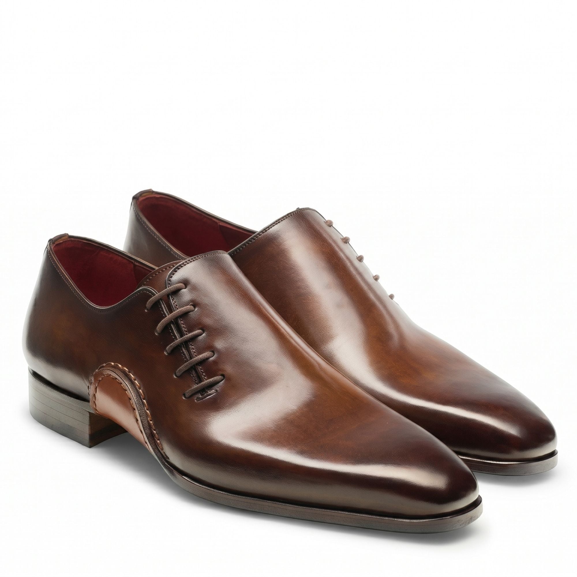 The Abrahan Tabaco Hand-Lasted Opanka Wholecut Oxford - Vittori Last