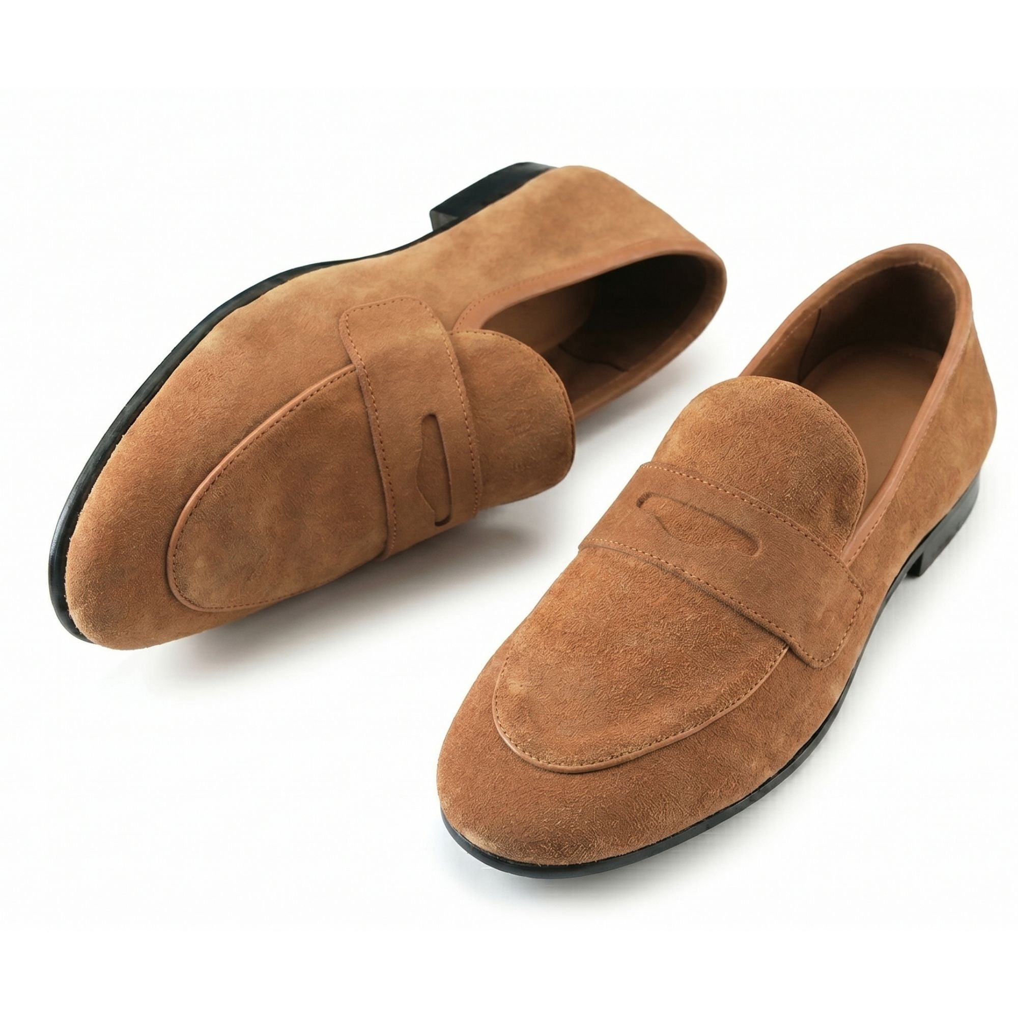 The Aurelius Hand-Lasted Calf Penny Loafer - Vittori Last