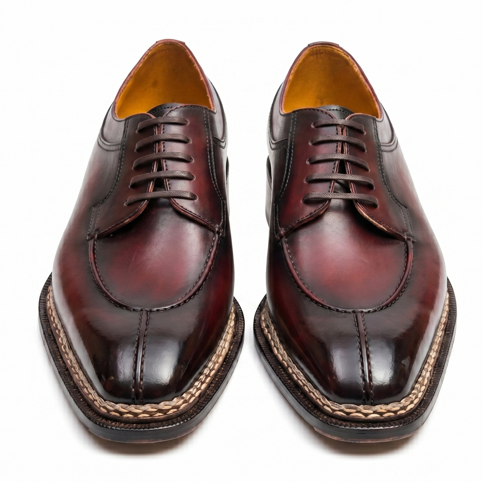 The Hadrian braided Patina Split-Toe Derby - Vittorio Last