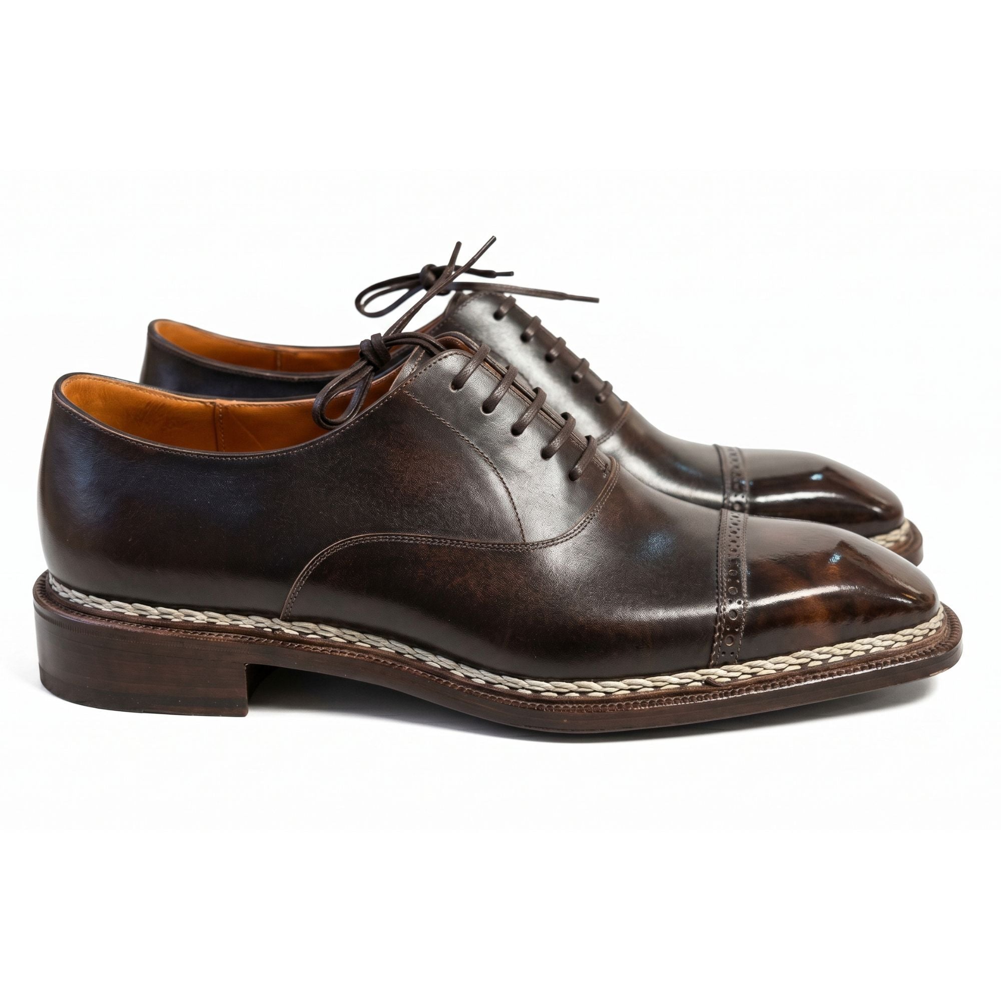 The Luciano braided Cap-Toe Oxford- Vittorio Last