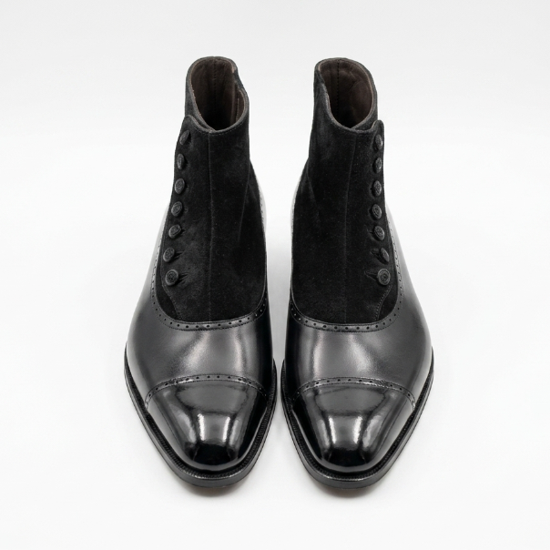 Alperen Black Button Boot - Caruso Last