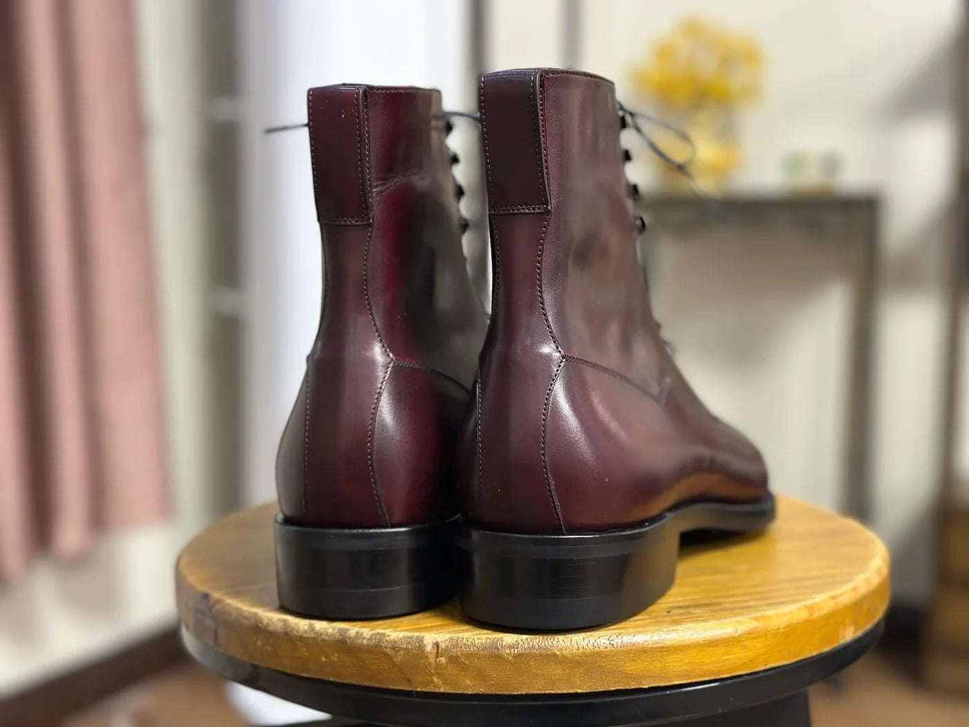 Rudy Burgundy Derby Boot - Vittori Last