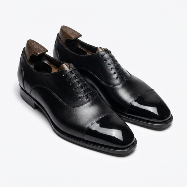 Jose Black Cap Toe Oxford - Vittori Last