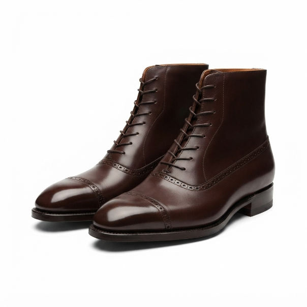 Scottie Dark Brown Balmoral Boots - Bastion Last
