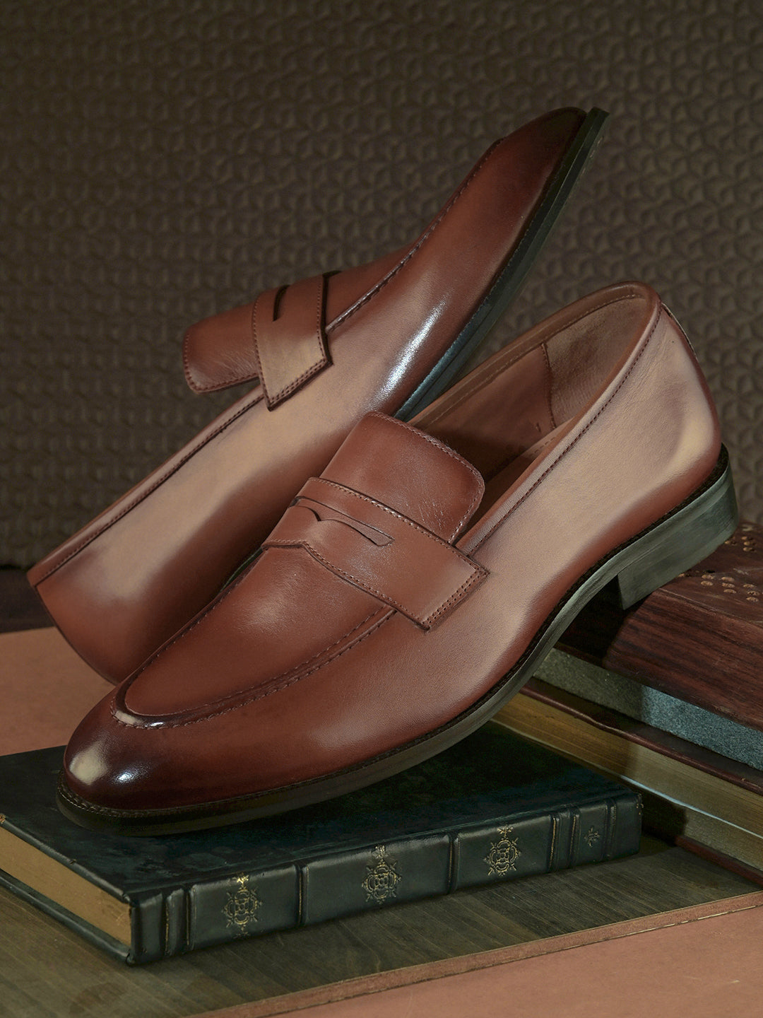 Classic Brown Leather Loafers