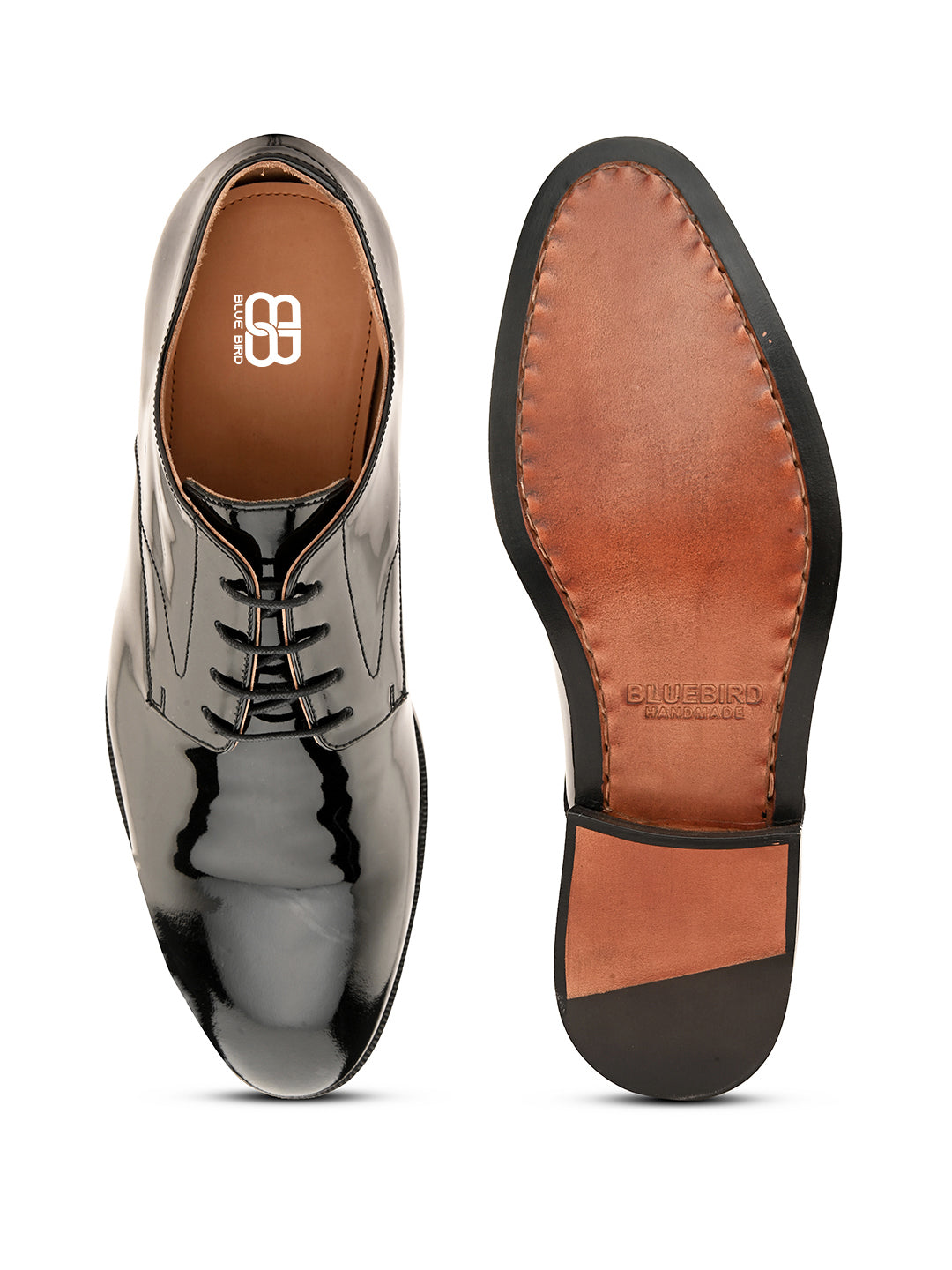 Elegant Black Blake-Stitched Leather Shoes with Minimal Stitching