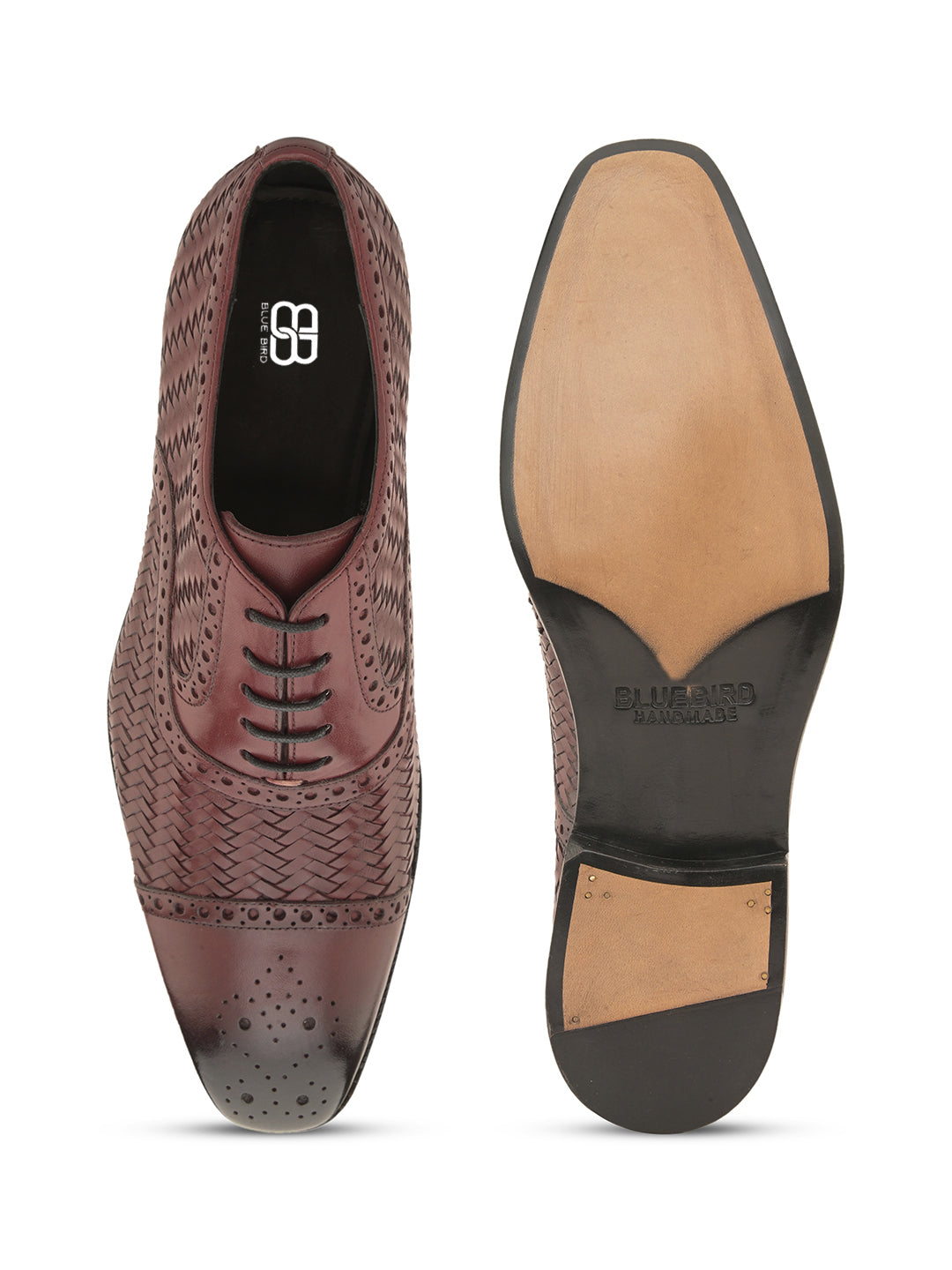 Rich Auburn Goodyear-Welted Leather Shoes for Warmth