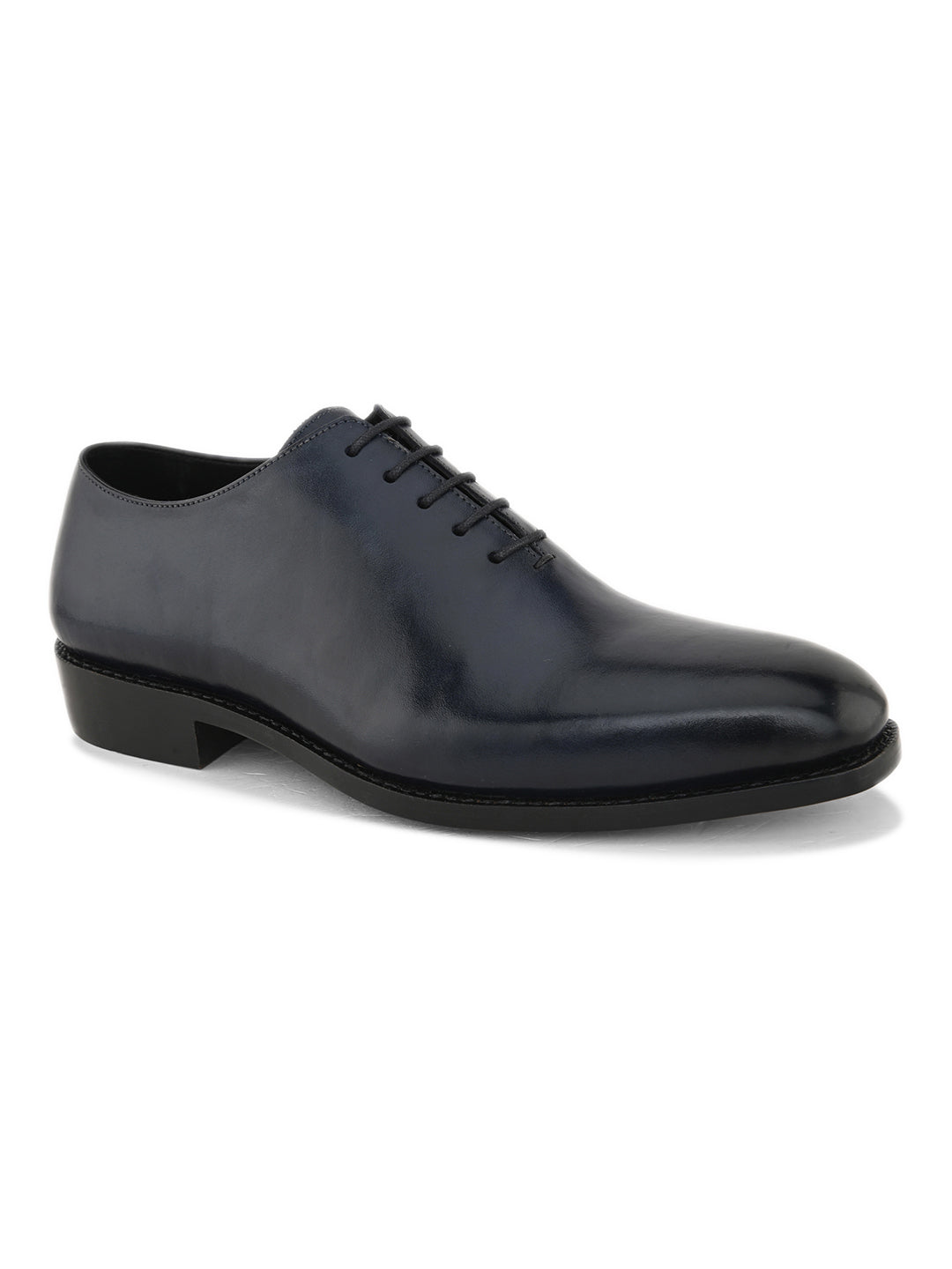 Deep Blue Goodyear-Welted Shoes with Premium Finish
