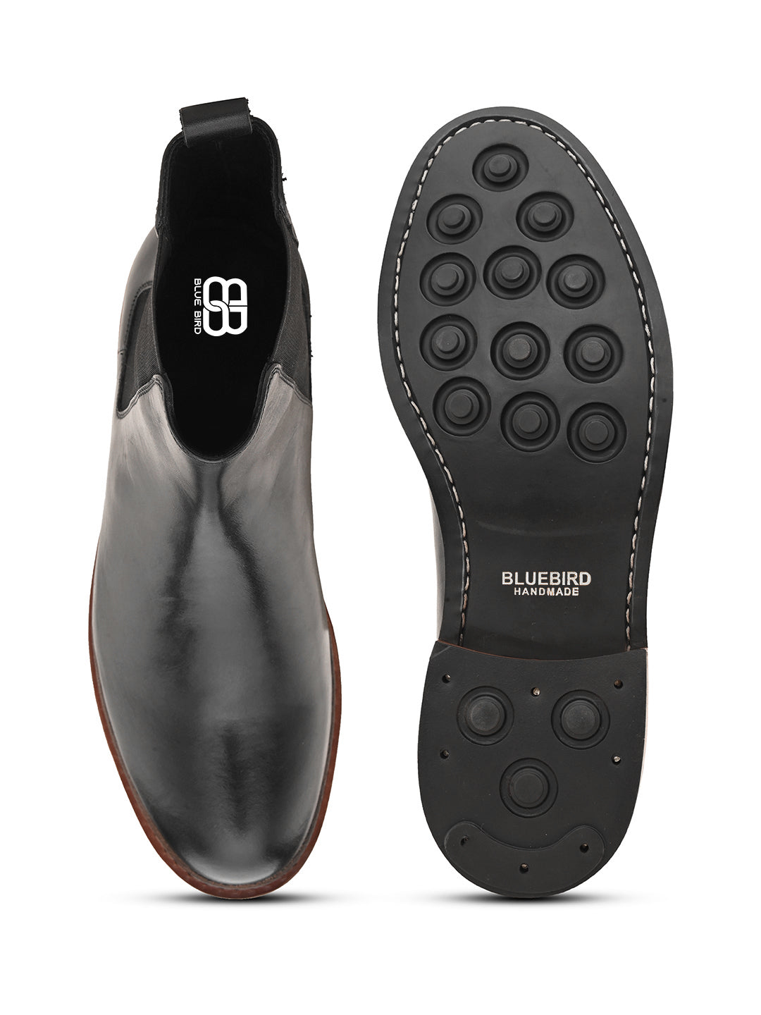 Midnight Black Goodyear-Welted Shoes for Formal Wear