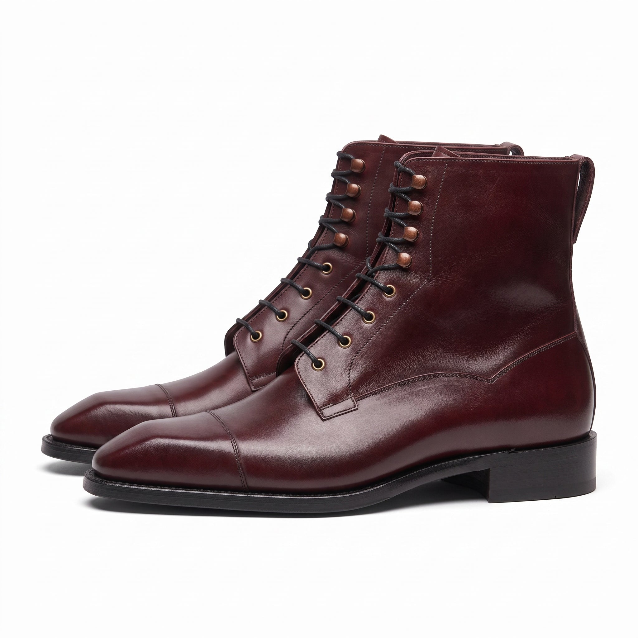 Rudy Burgundy Derby Boot - Vittori Last
