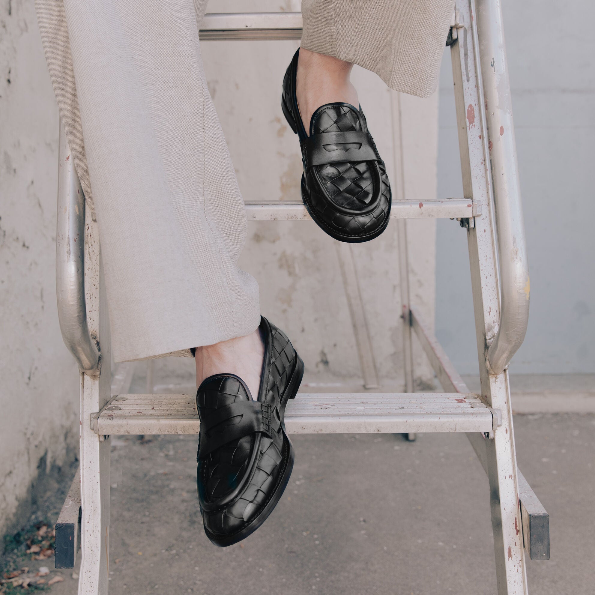 Alessandro Woven Penny Loafer - GT Last