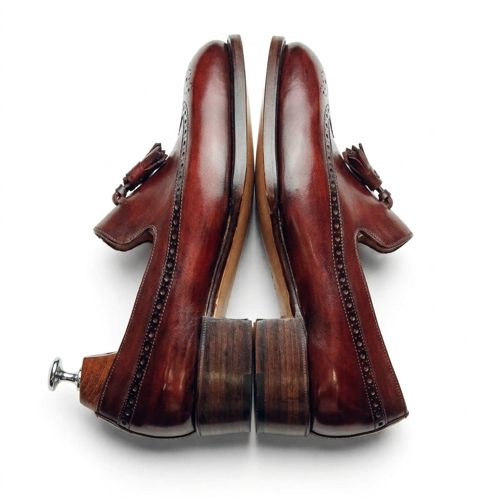 Hand-Lasted Tassel Wingtip Loafer - Vittori Last