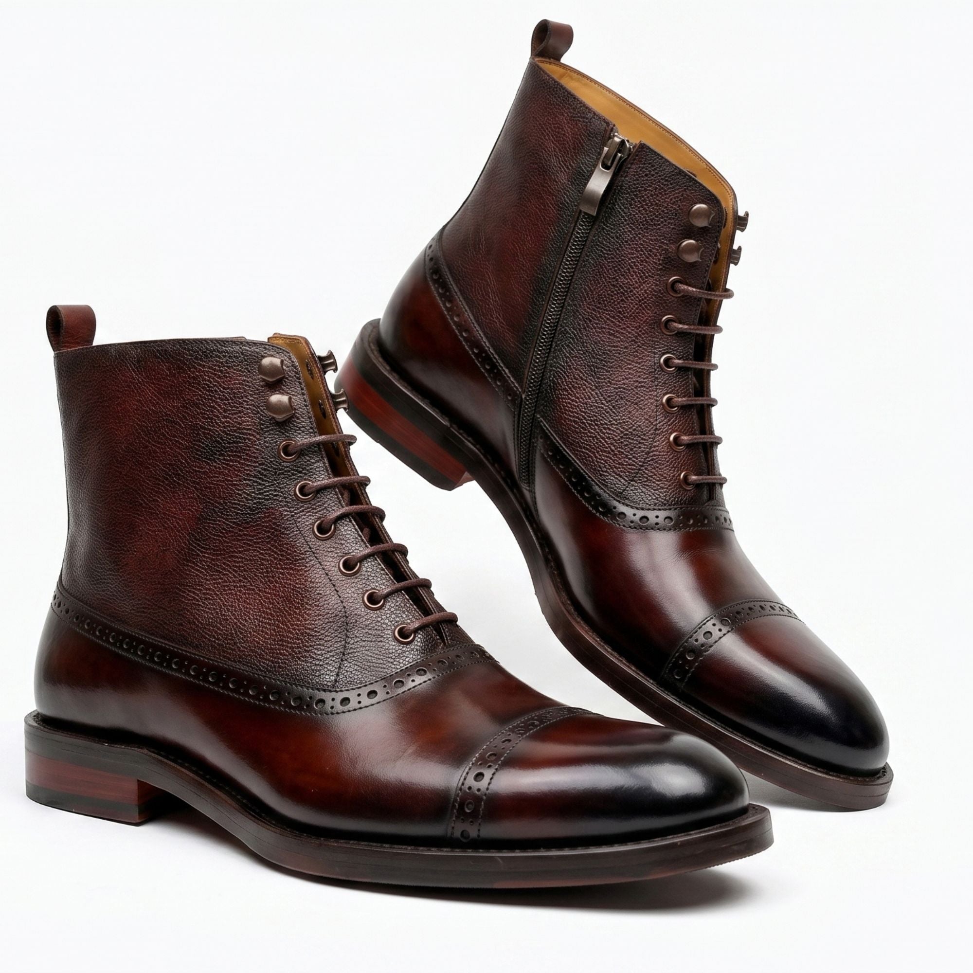 Hand-Lasted Combat Boot - Caruso Last