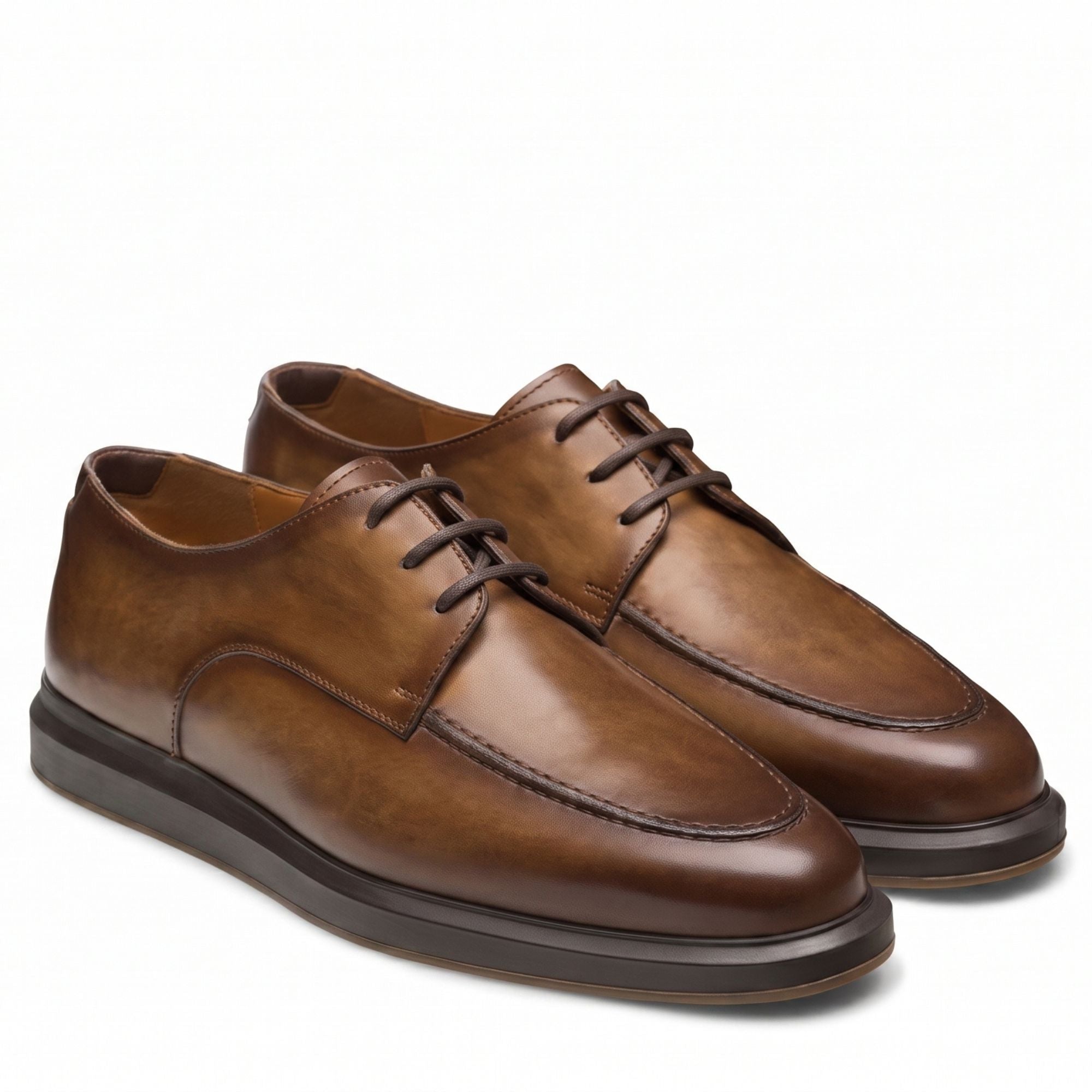 Hand-Lasted Split Toe Derby - Caruso Last
