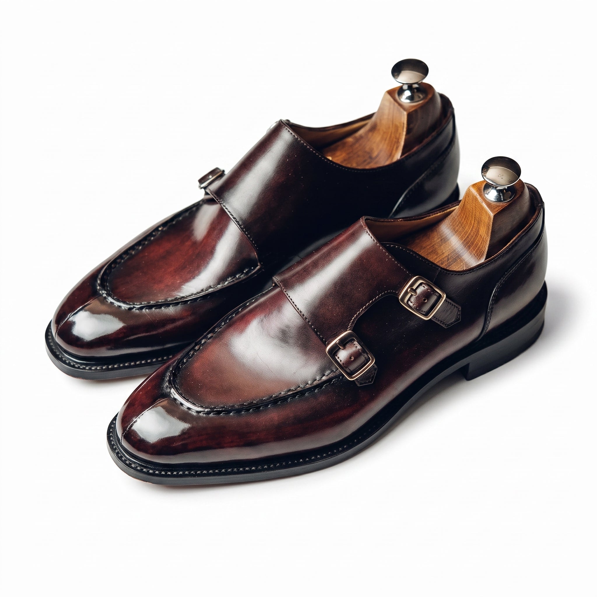 Hand-Lasted Split Toe Double Monk - Vittori Last