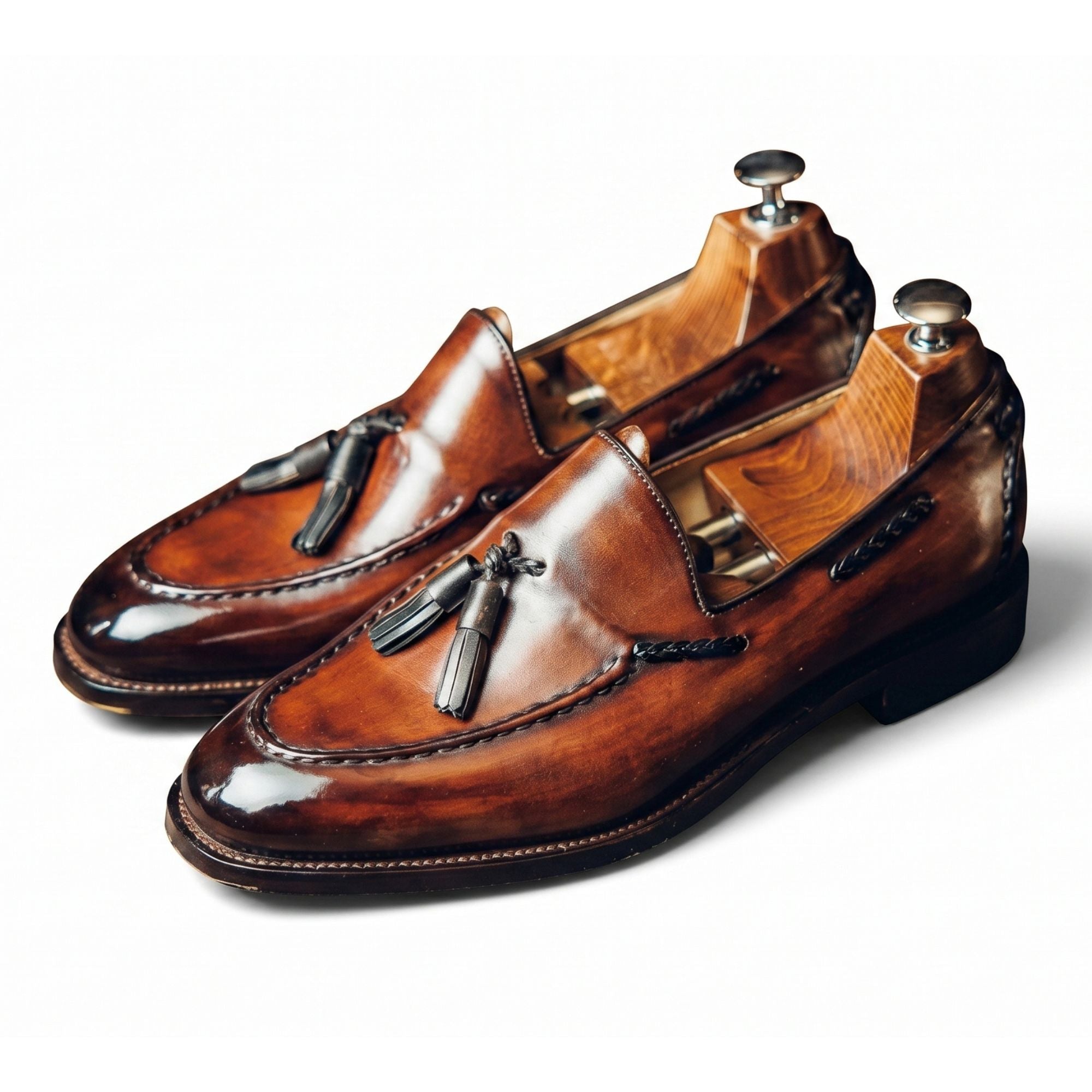 Hand-Lasted Tassel Loafer - Caruso Last