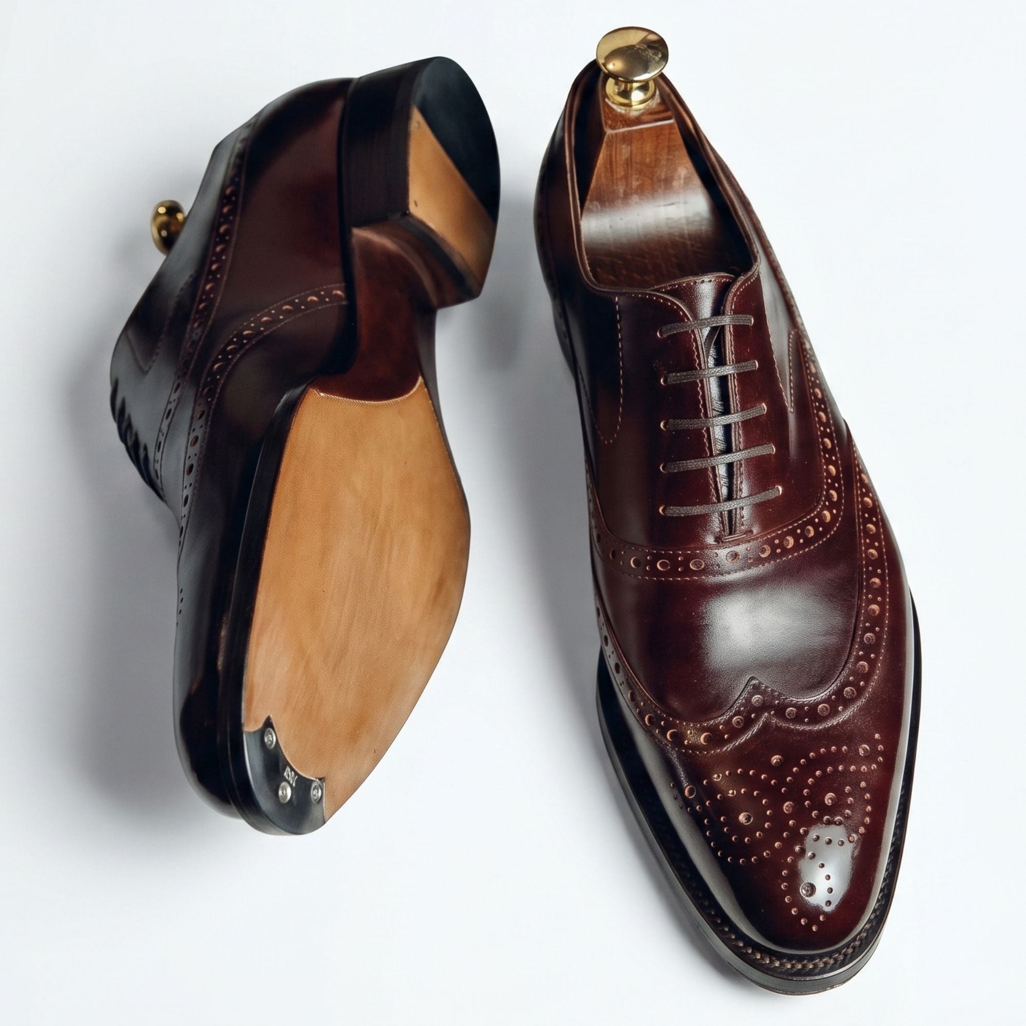 Hand-Lasted Wingtip Oxford - Caruso Last