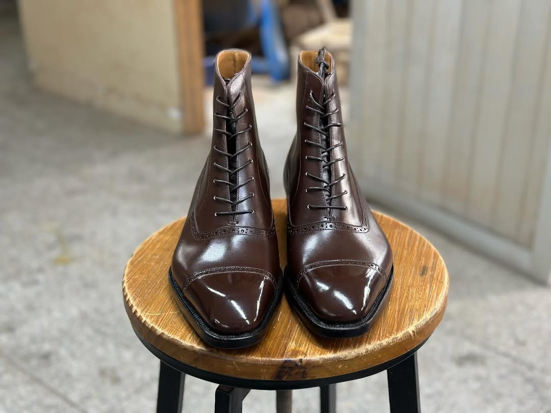 Scottie Dark Brown Balmoral Boots - Bastion Last