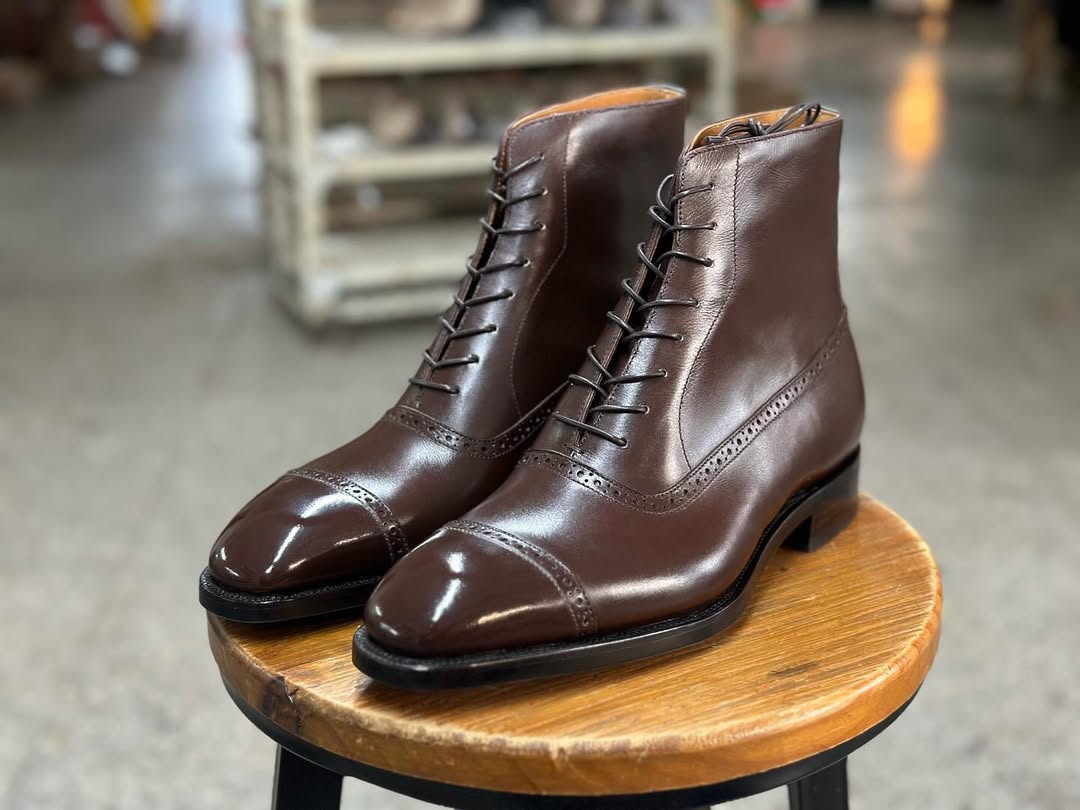Scottie Dark Brown Balmoral Boots - Bastion Last