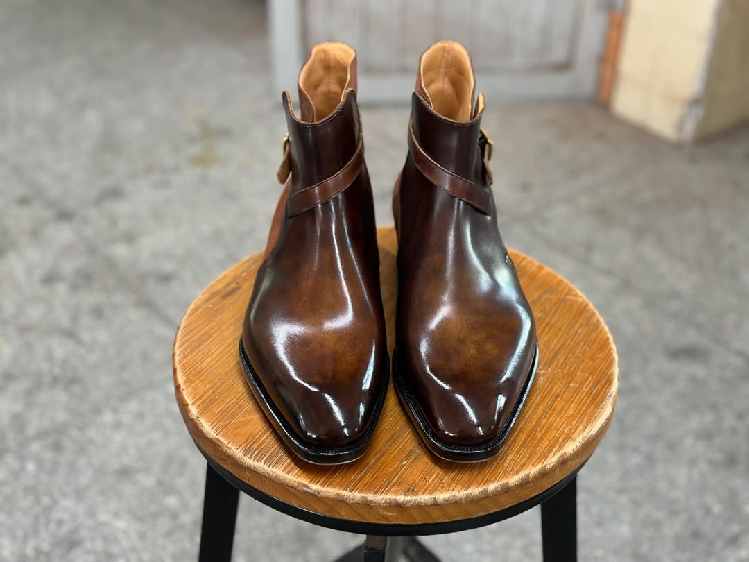 Edward Brown Patina Jodhpuri Boot - Vittori last