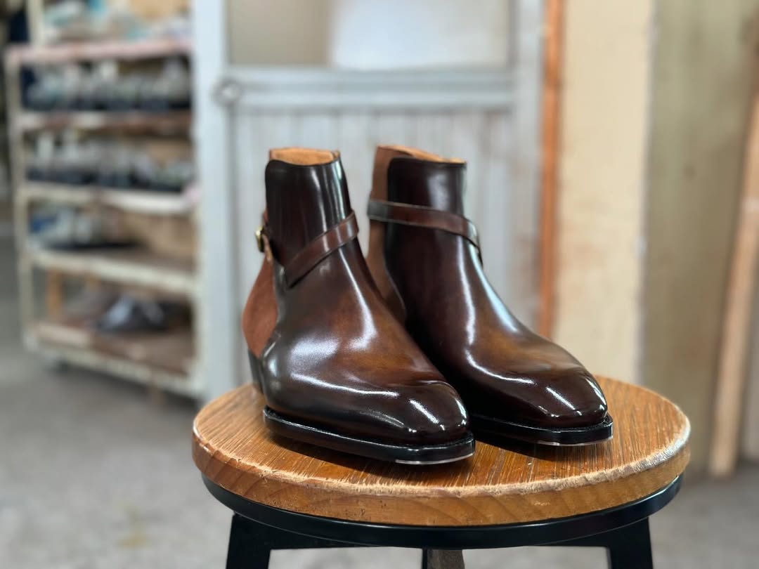 Edward Brown Patina Jodhpuri Boot - Vittori last