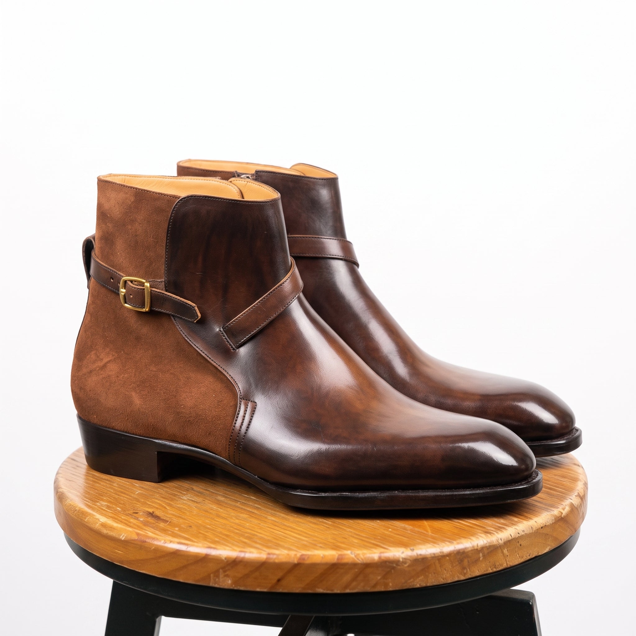 Edward Brown Patina Jodhpuri Boot - Vittori last