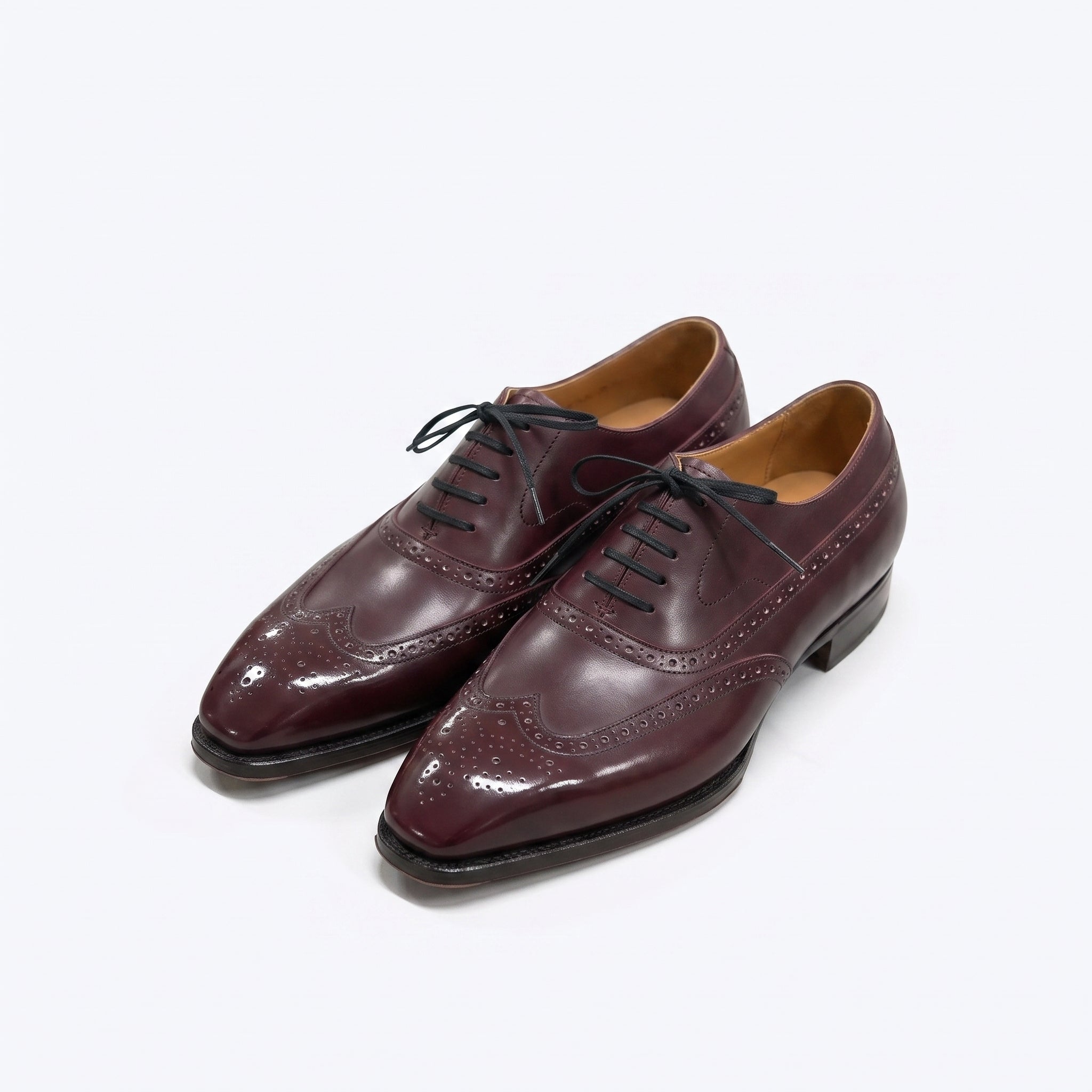 Keldon Burgundy Wingtip Balmoral Oxford - Vittori Last