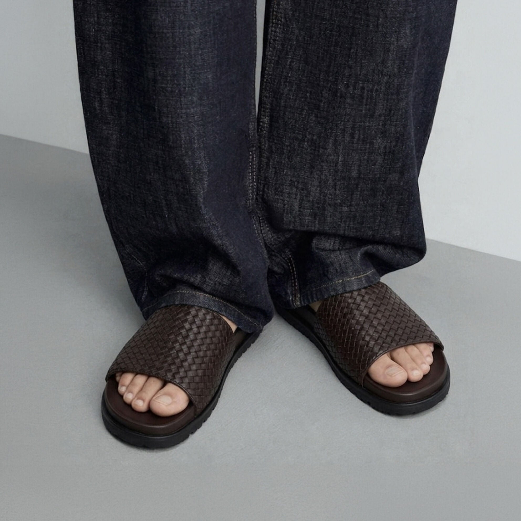 Cormac Dark Brown Slide - SL Last