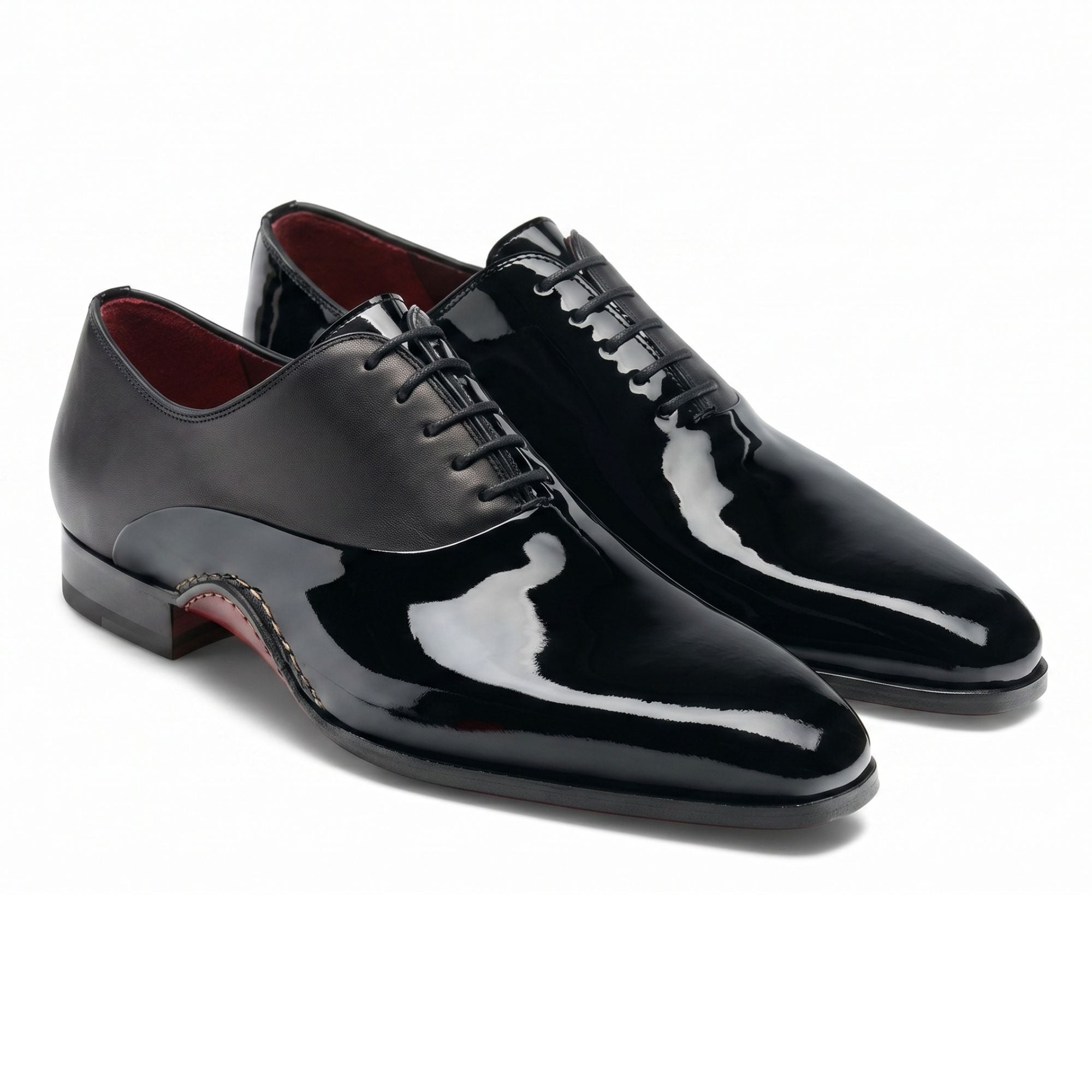 The Andolini Hand-Lasted Opanka Patent Oxford - Vittori Last