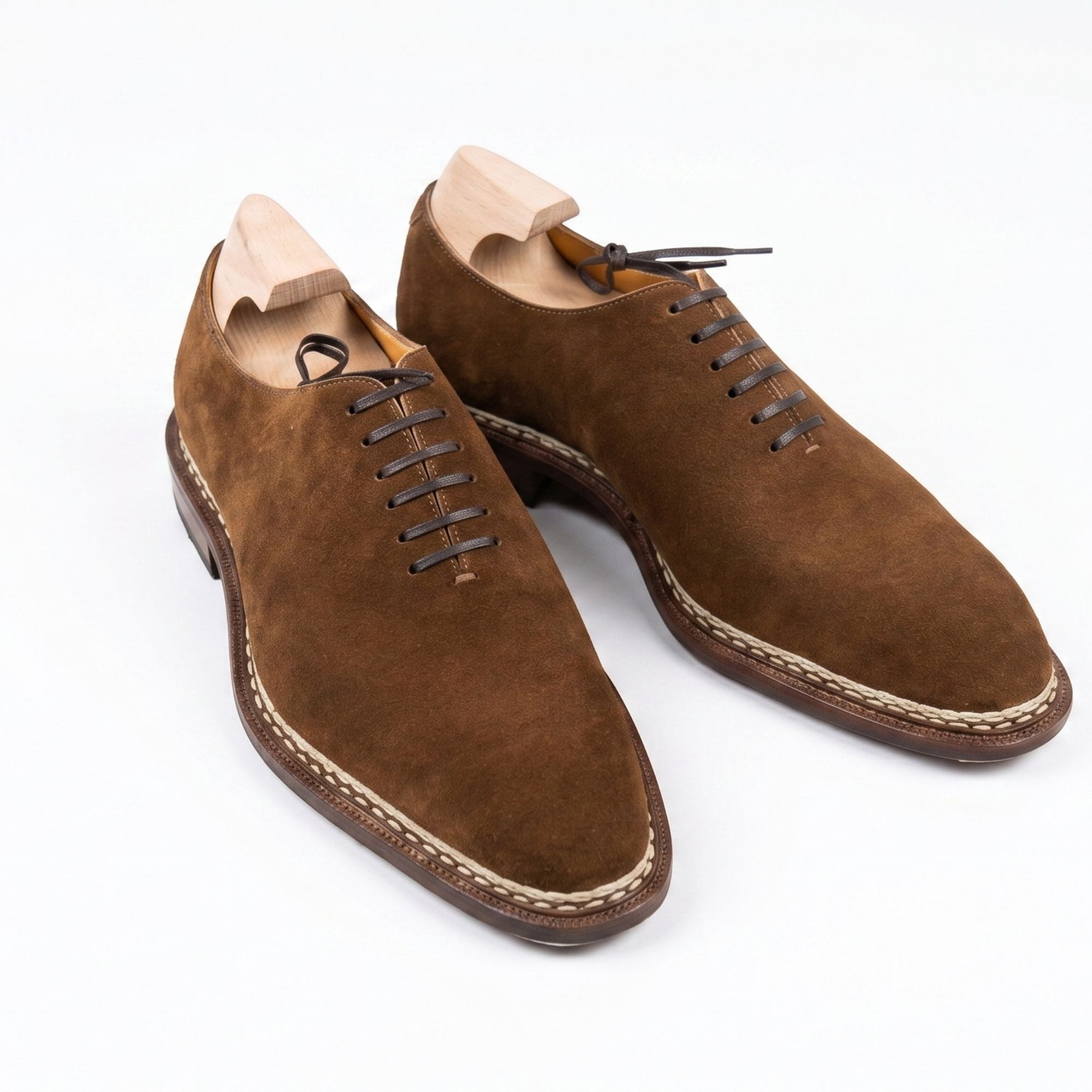 The Braided Suede Wholecut Oxford - Bastion Last