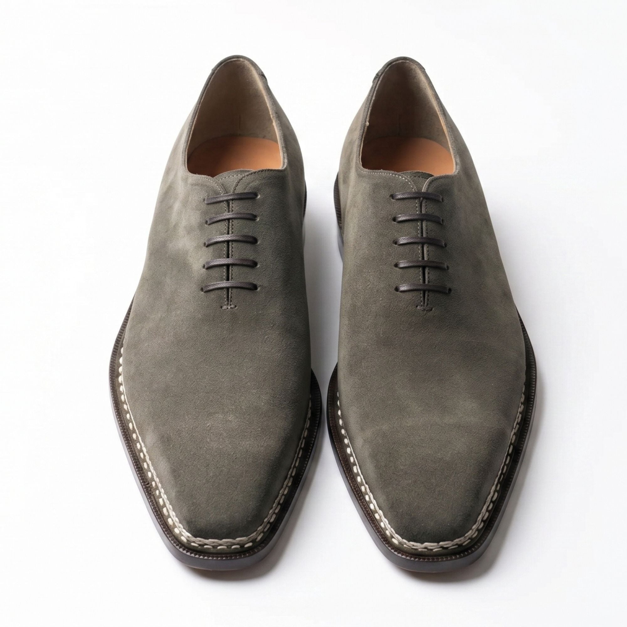 The Braided Suede Wholecut Oxford - Vittorio Last