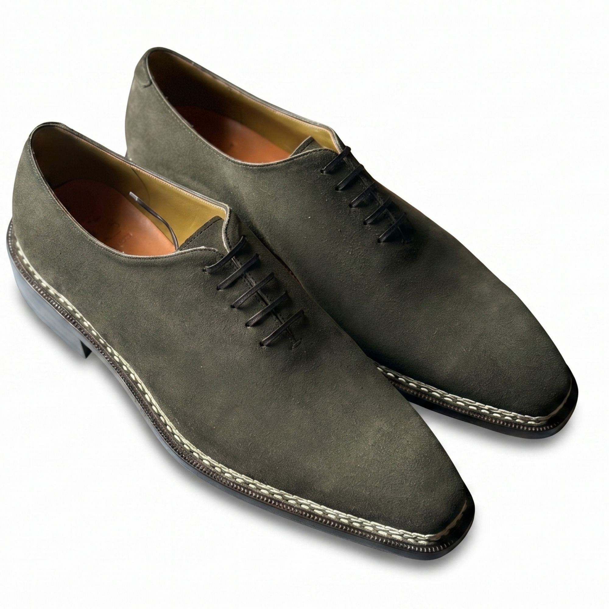 The Braided Suede Wholecut Oxford - Vittorio Last