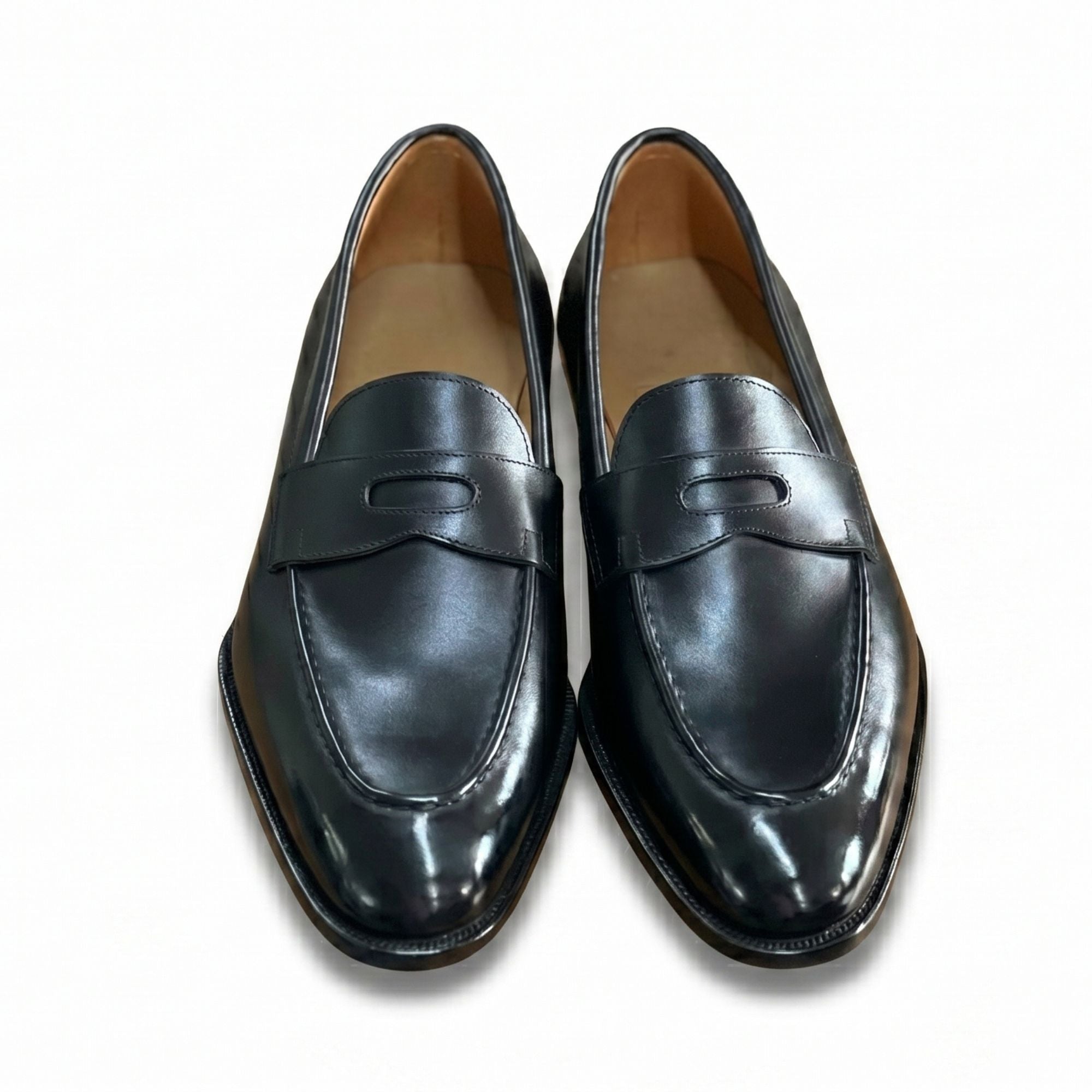 The Elio Hand-Lasted Penny Loafer - Vittori Last