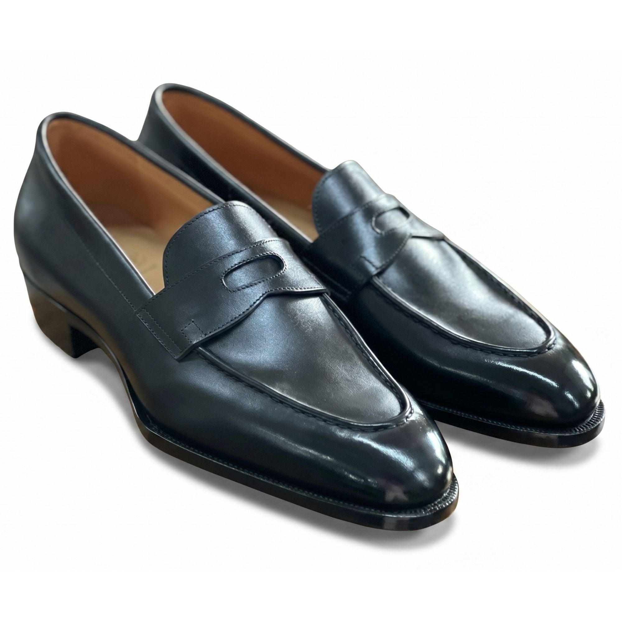 The Elio Hand-Lasted Penny Loafer - Vittori Last