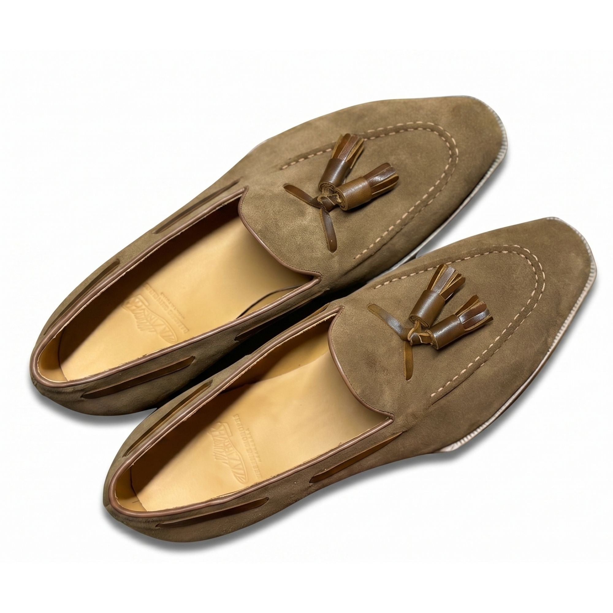 The Hand-Lasted Suede Tassel Loafer - Vittori Last