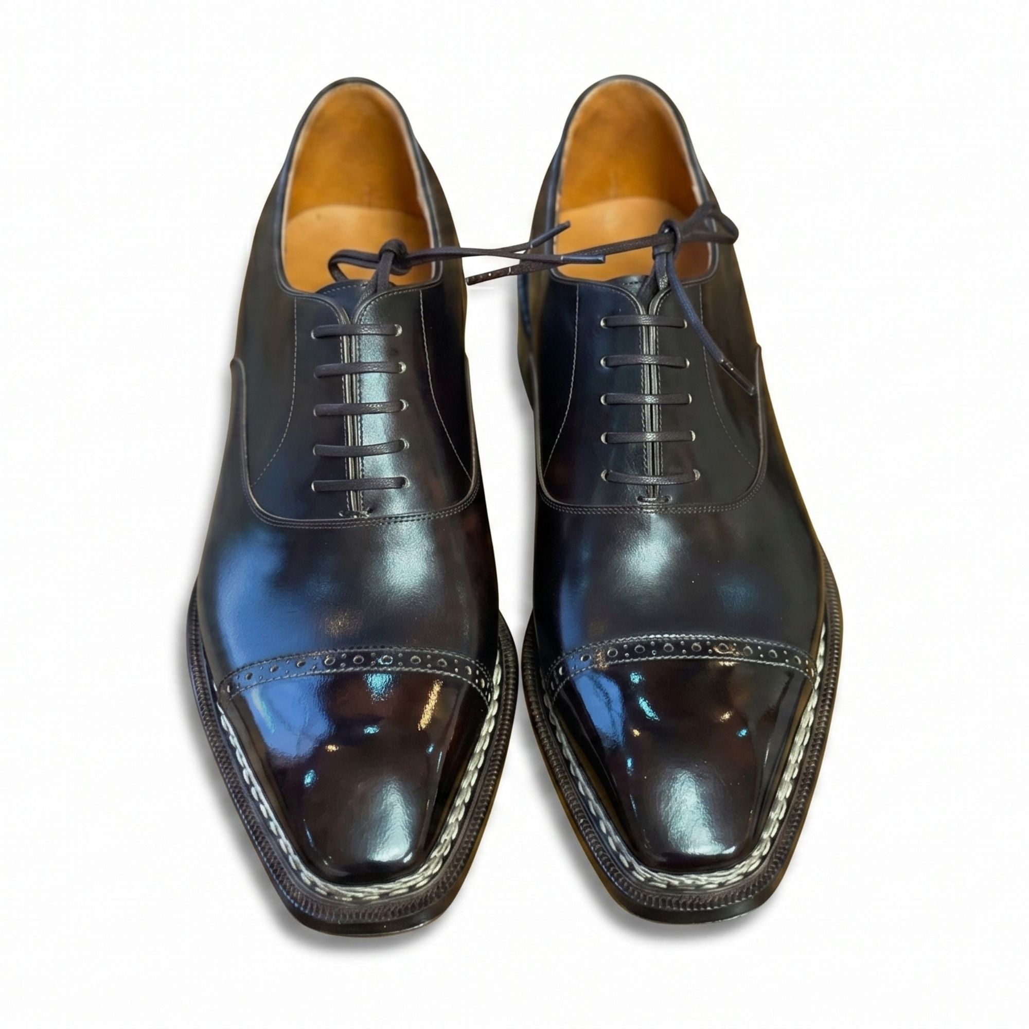 The Luciano braided Cap-Toe Oxford- Vittorio Last
