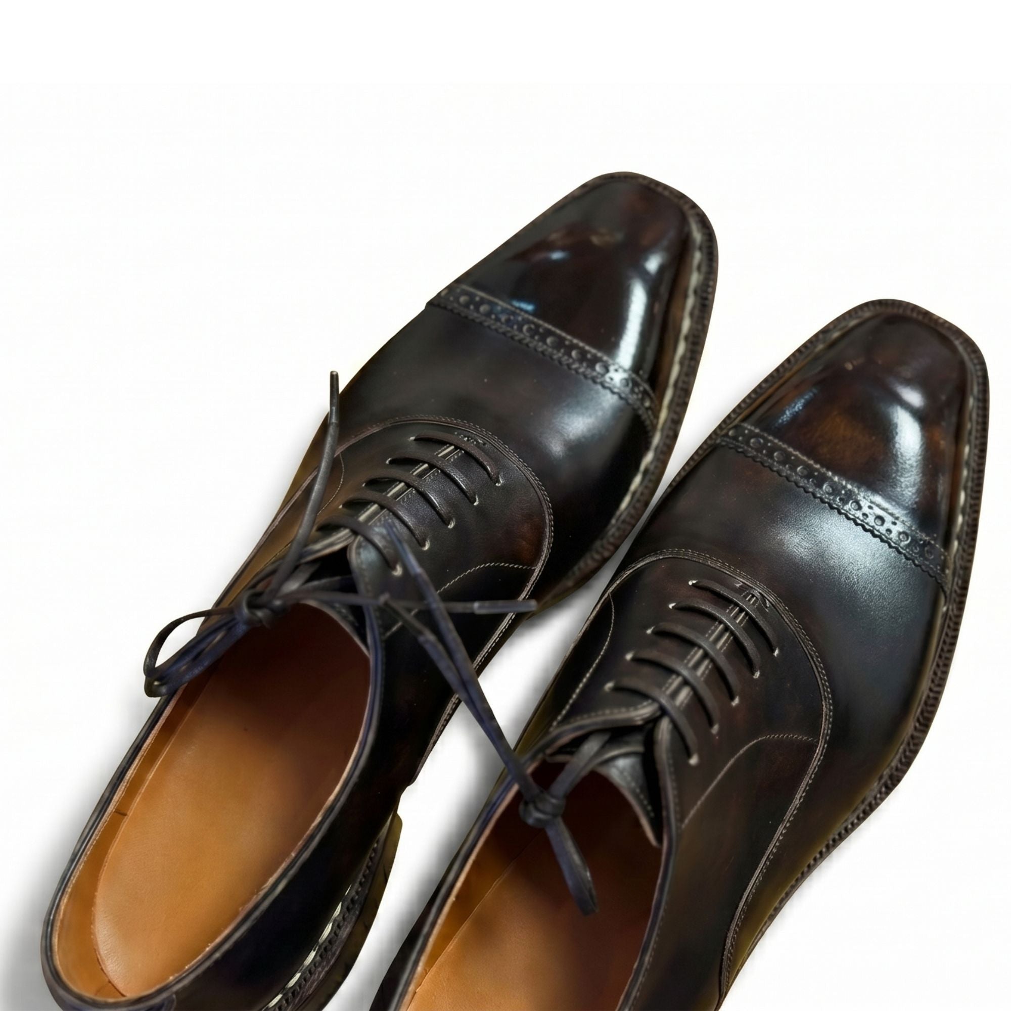 The Luciano braided Cap-Toe Oxford- Vittorio Last