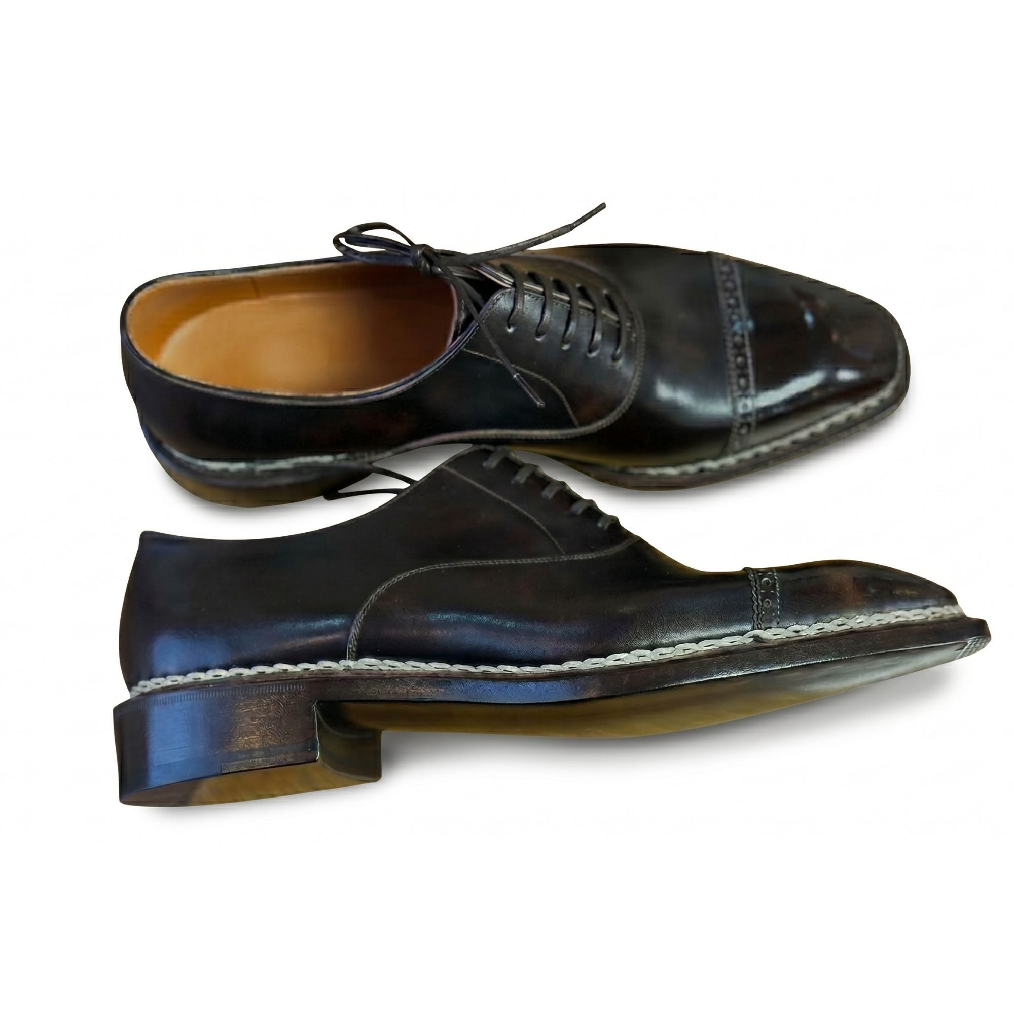 The Luciano braided Cap-Toe Oxford- Vittorio Last