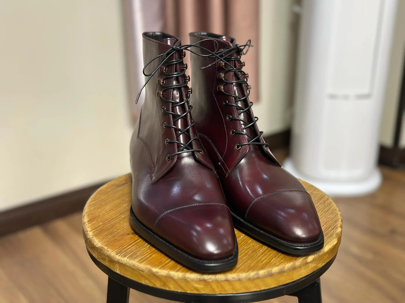 Rudy Burgundy Derby Boot - Vittori Last