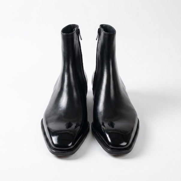 Clint Black Zipper Boot - Vittori Last