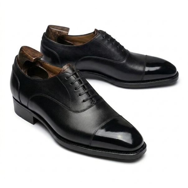Jose Black Cap Toe Oxford - Vittori Last