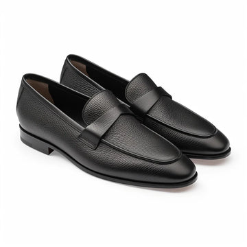 Black Lucian Slip On Unlined Loafers